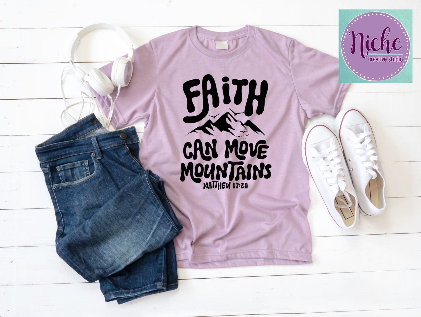-FAI8246 Faith can Move Mountains Decal