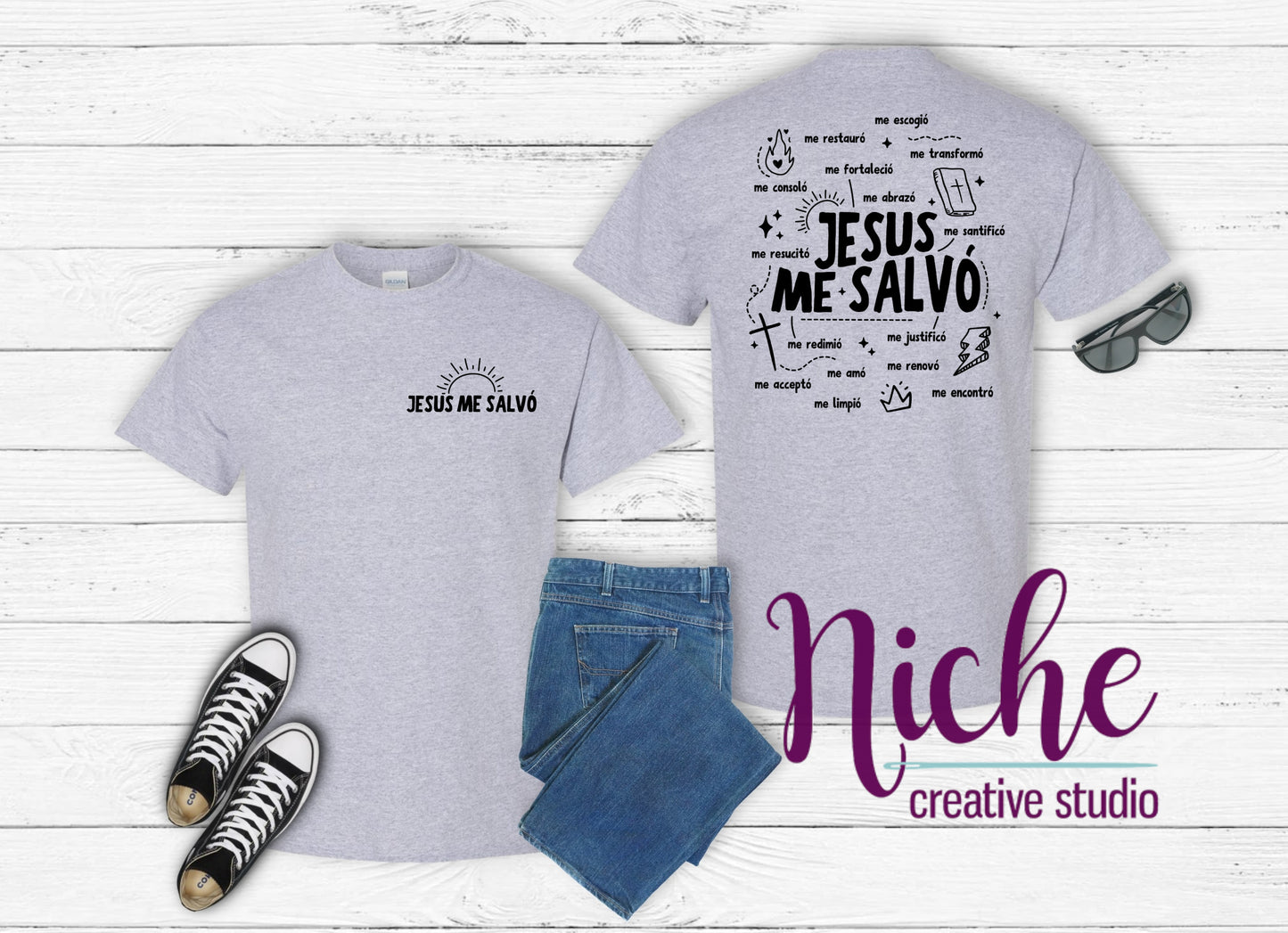 -FAI7015 Jesus Me Salvo COMBO Decal