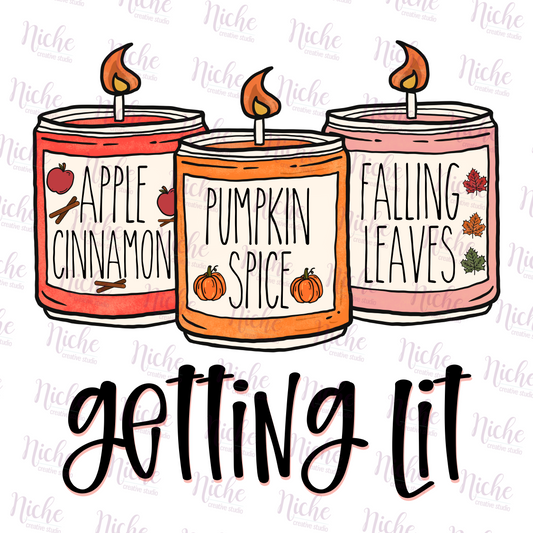 -FAL798 Get Lit Candle Decal