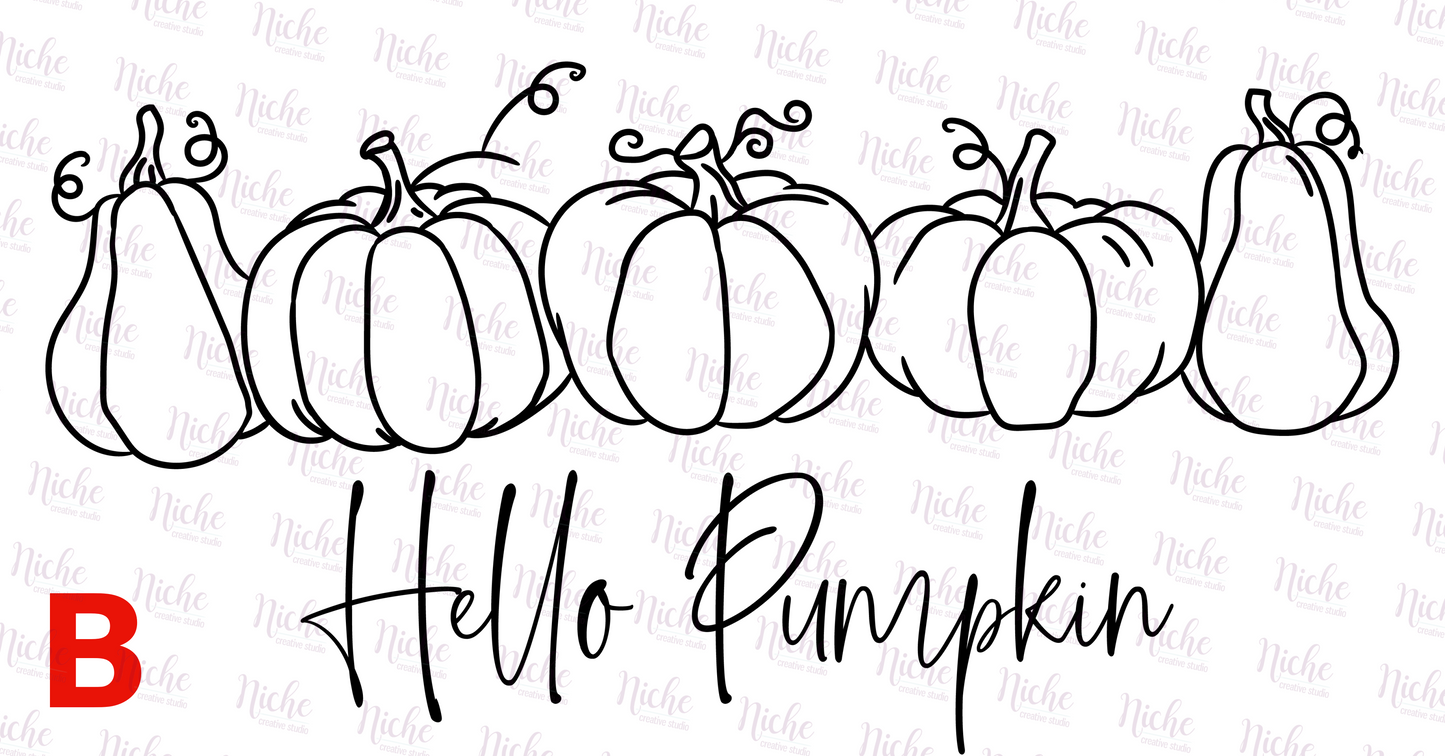 -FAL877 Hello Pumpkin Decal