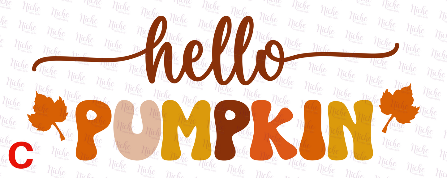-FAL877 Hello Pumpkin Decal