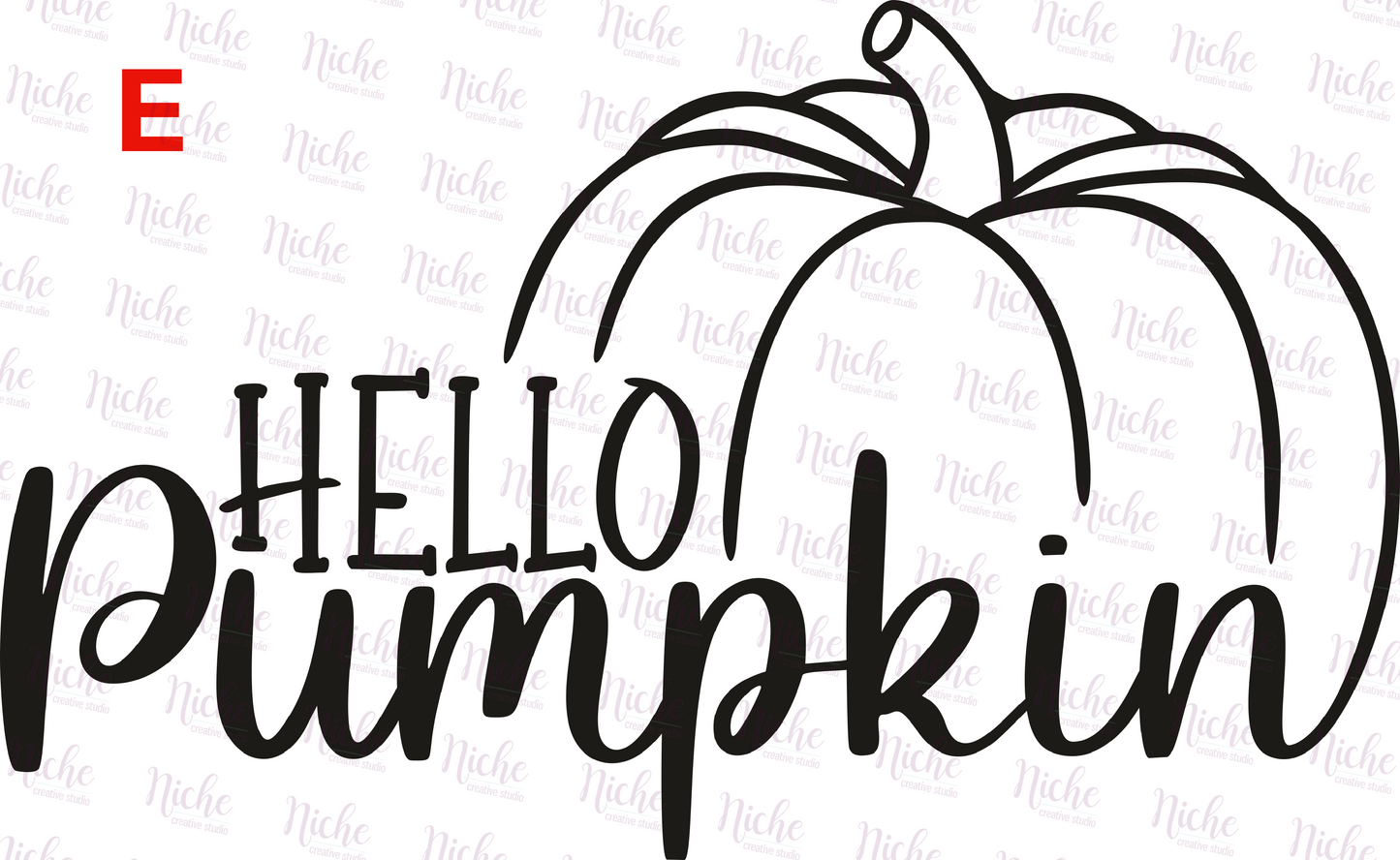 -FAL877 Hello Pumpkin Decal