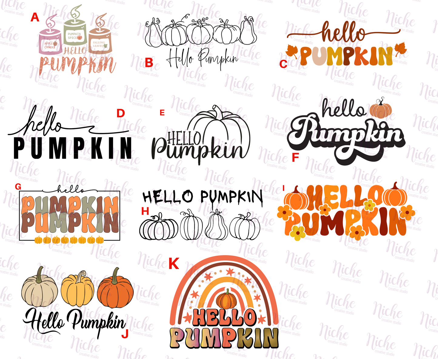 -FAL877 Hello Pumpkin Decal