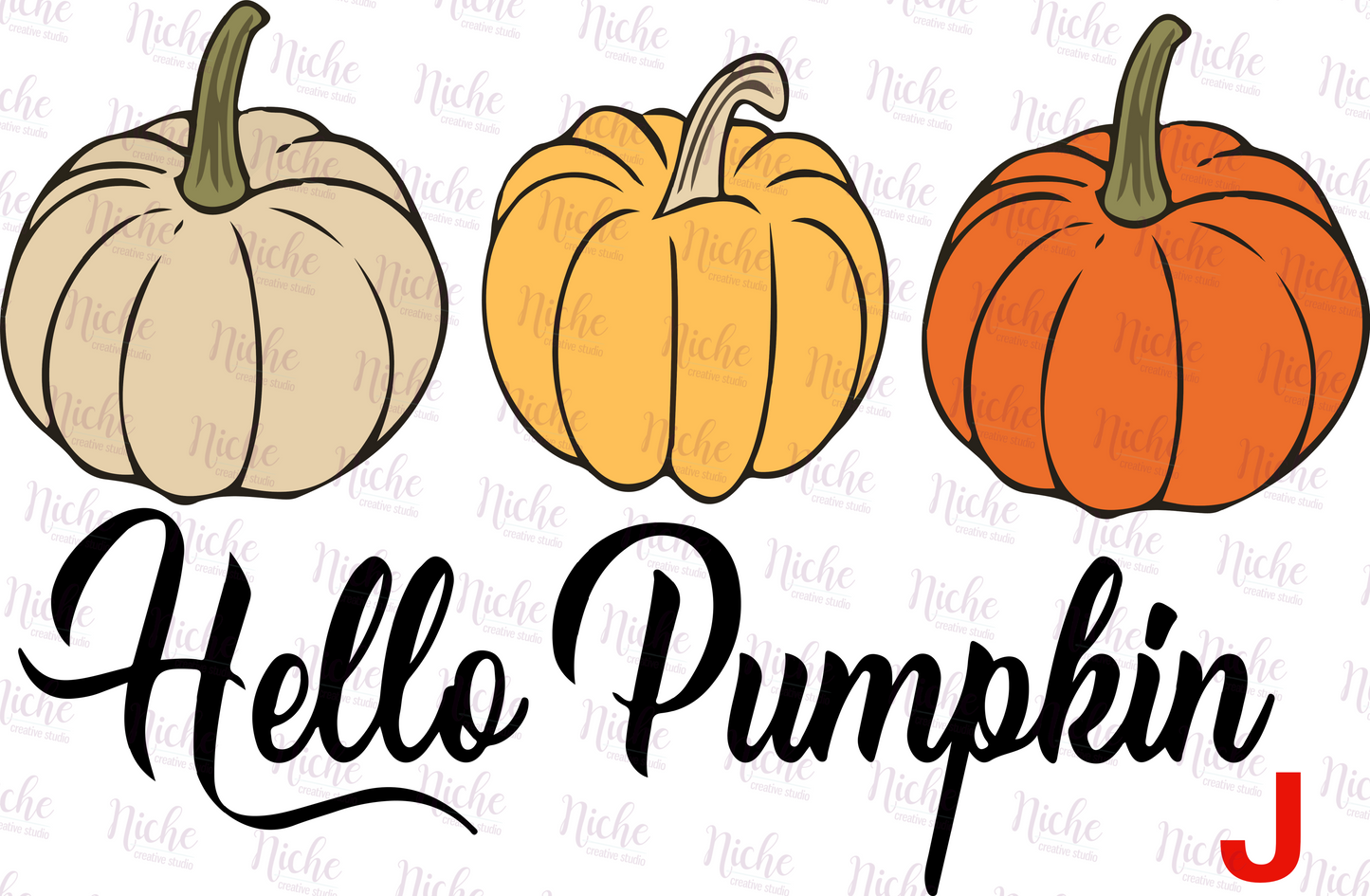 -FAL877 Hello Pumpkin Decal