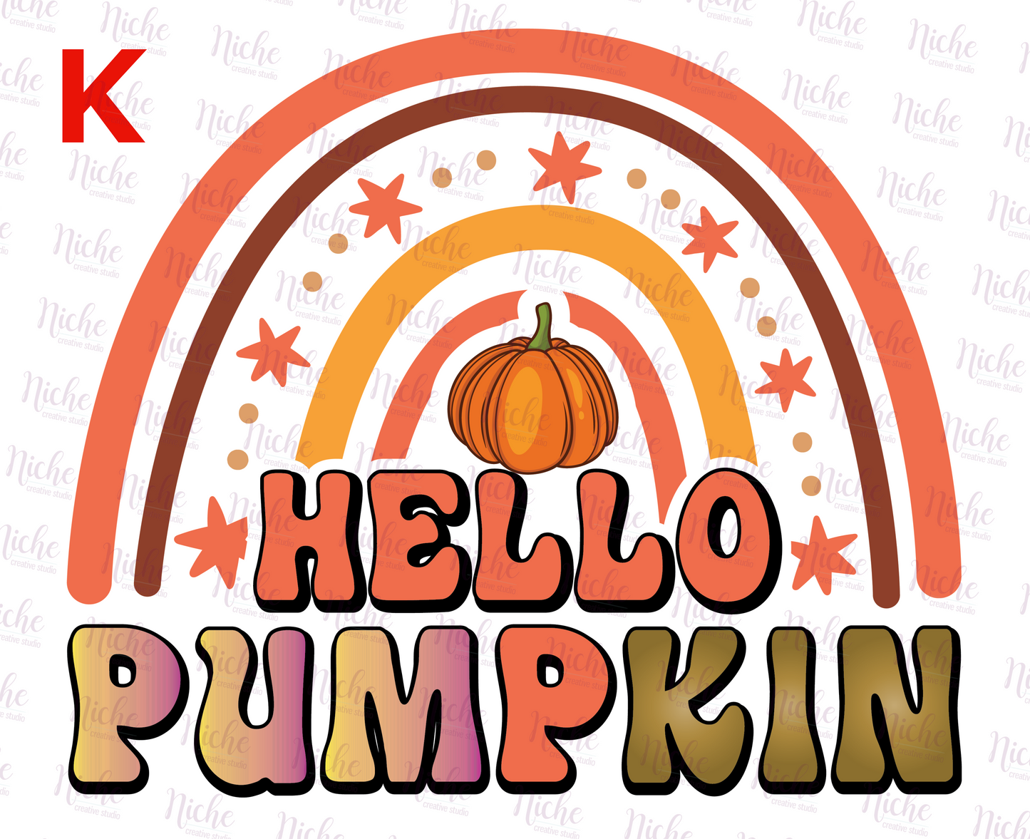 -FAL877 Hello Pumpkin Decal