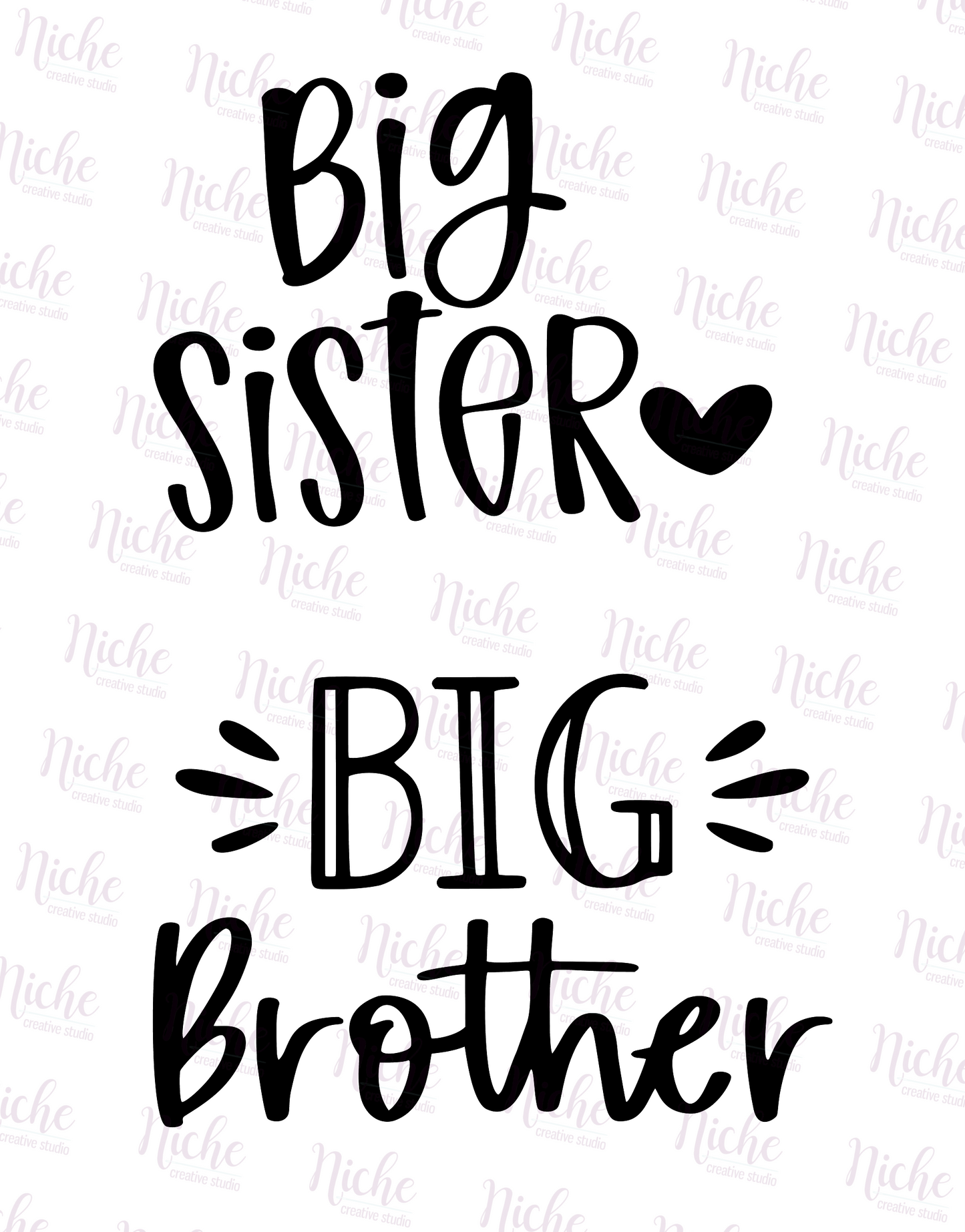 -FAM1637 Big Siblings Decal