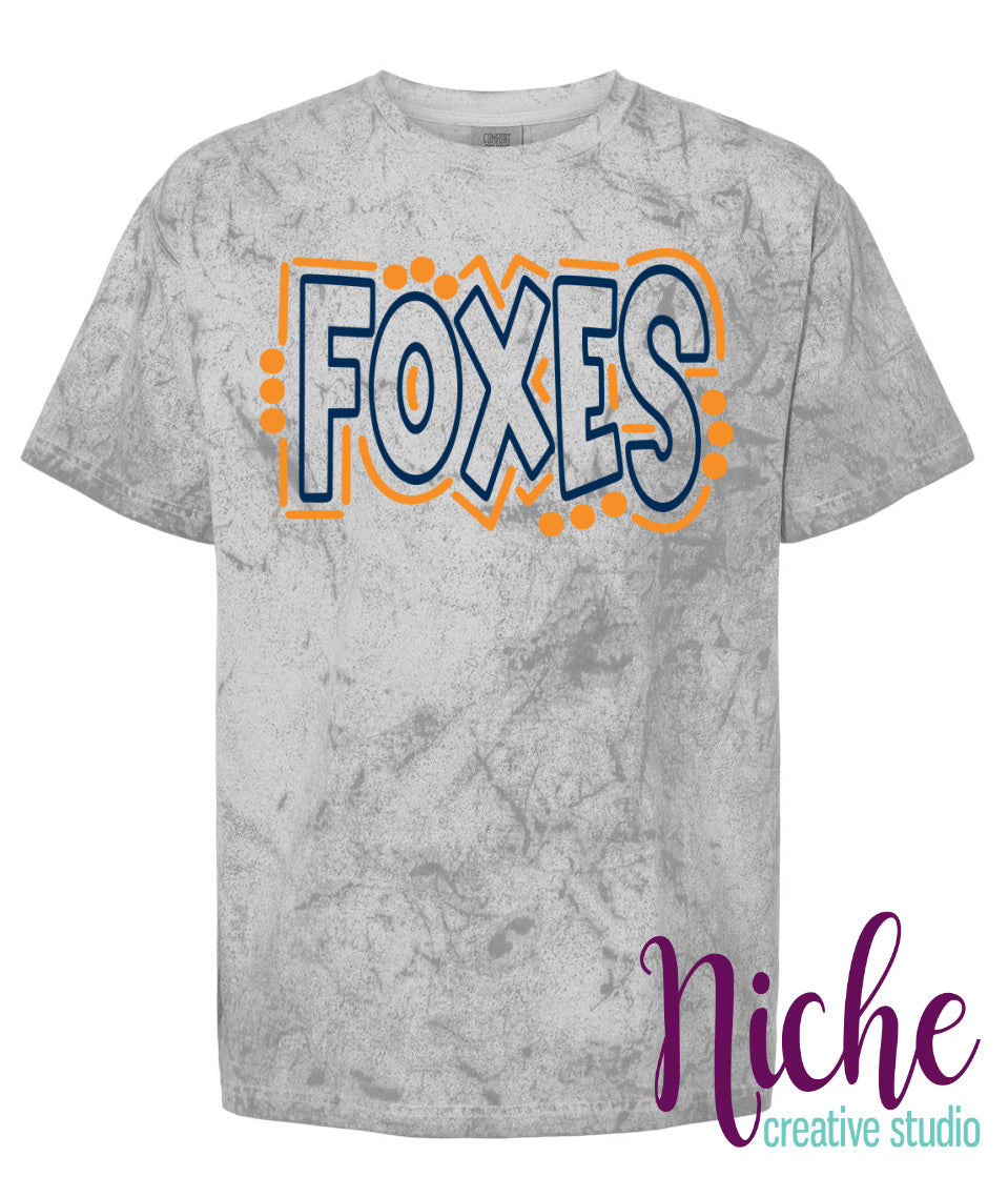 -FAR3371 Foxes Doodle Decal