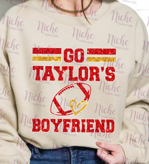 -FOO1584 Go Taylor's Boyfriend Glitter Decal