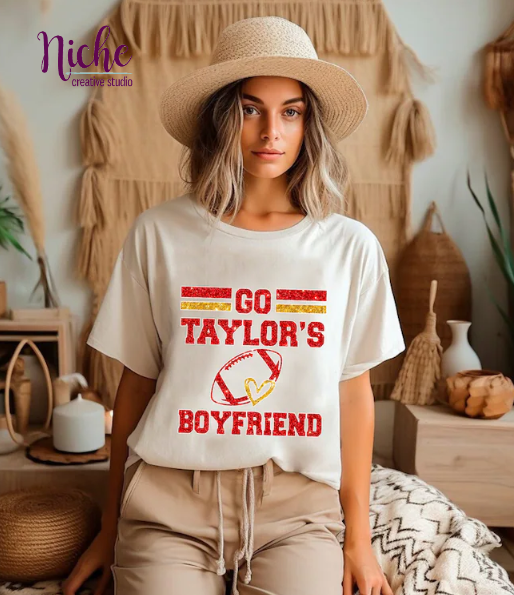 -FOO1584 Go Taylor's Boyfriend Glitter Decal
