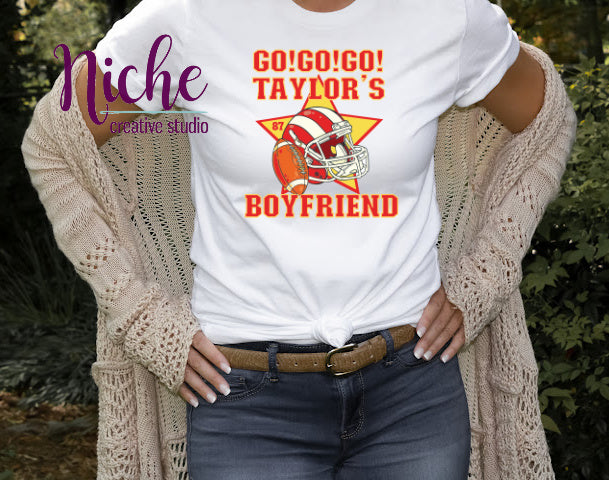 -FOO1586 Go Taylor's Boyfriend Helmet Decal