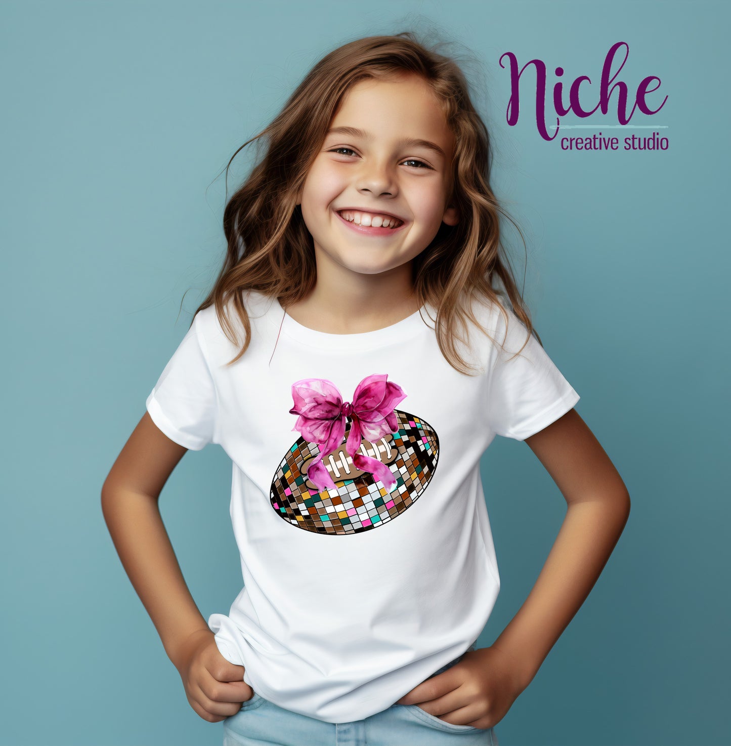 -FOO5209 Mosaic Football Decal