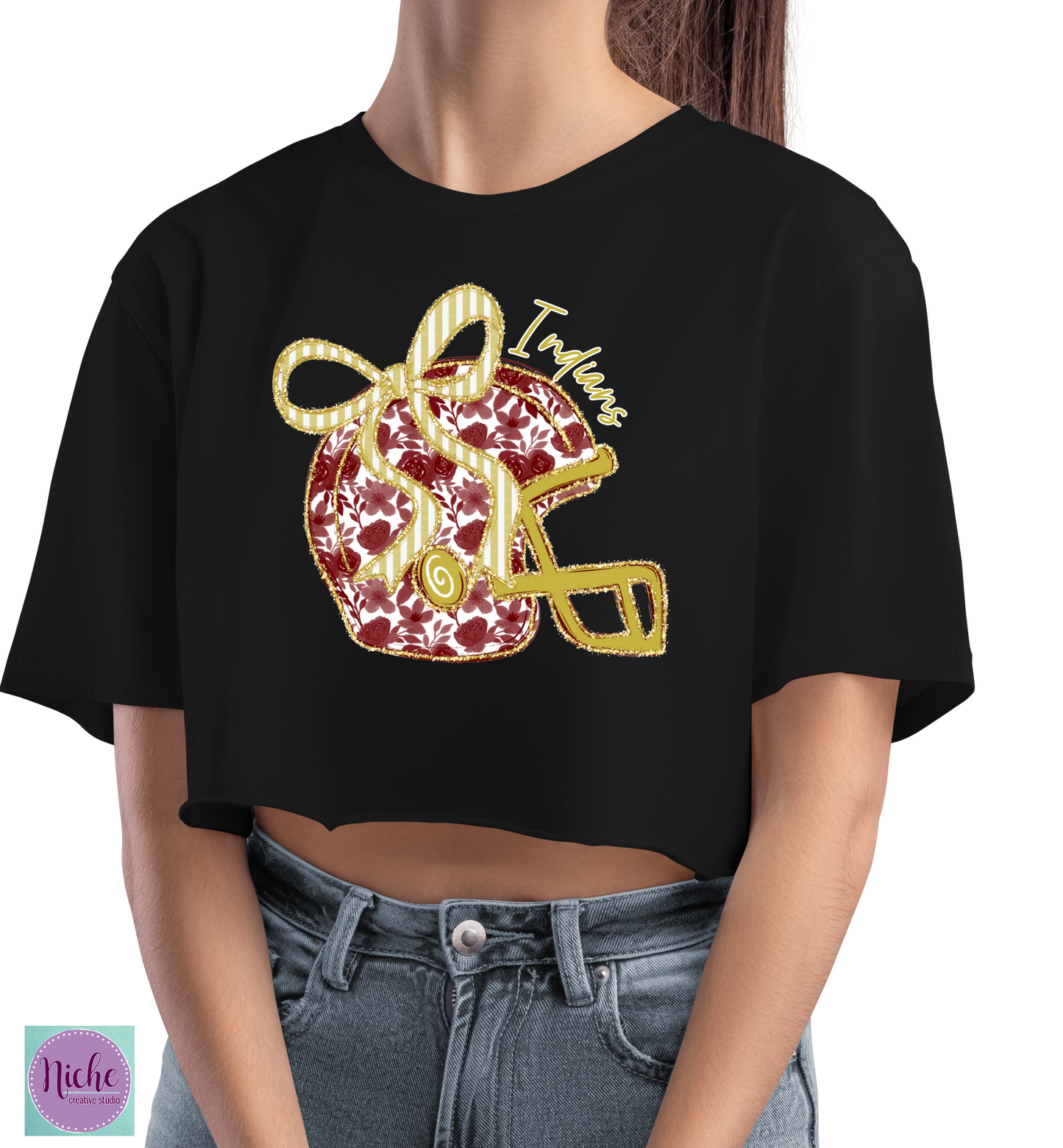 -FOO8309 Indians Helmet Decal