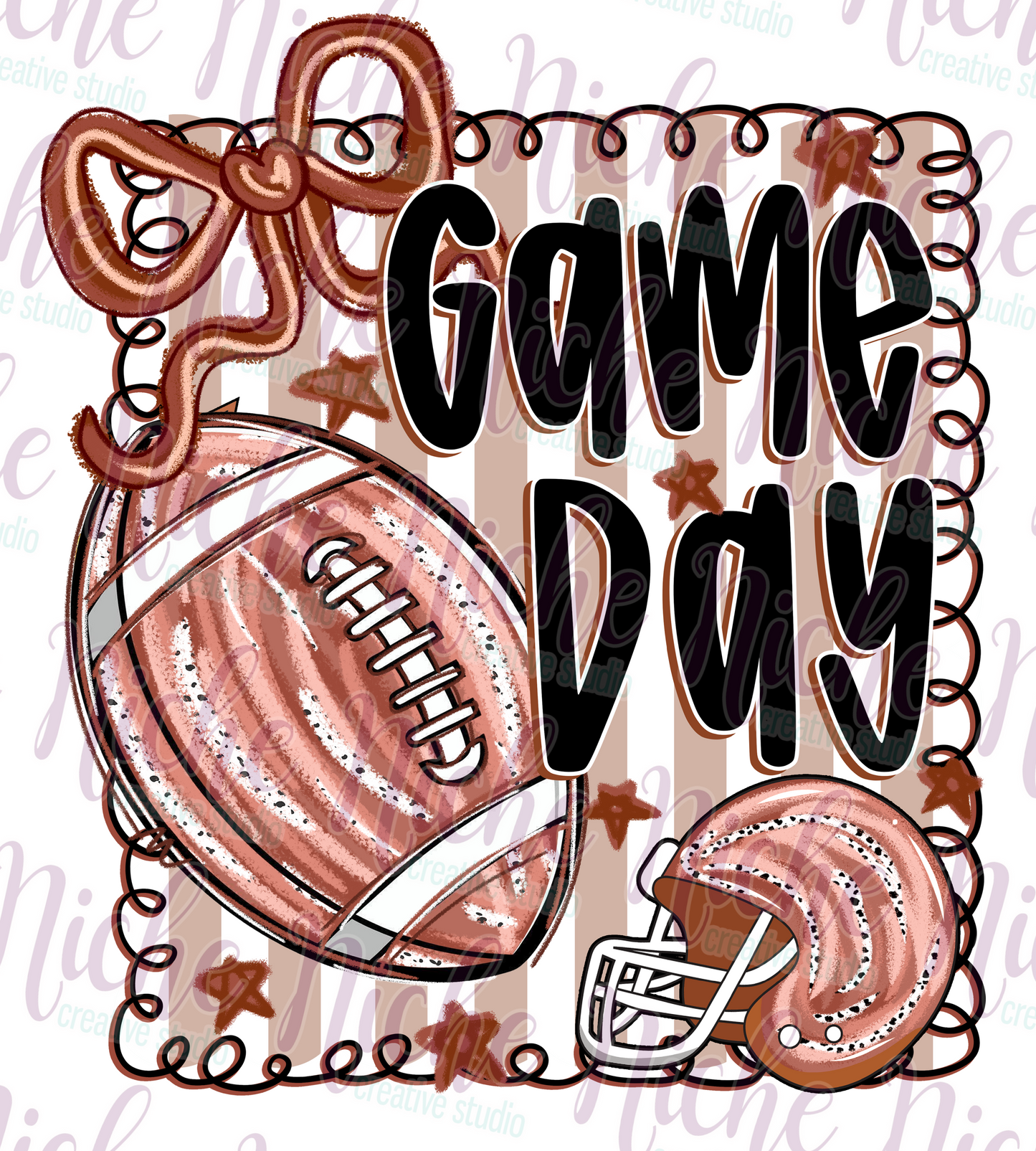-FOO8312 Preppy Gameday Decal