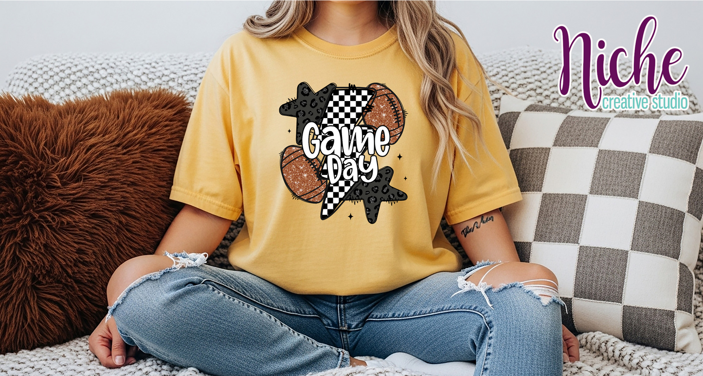 -FOO8315 Retro Gameday Football Decal