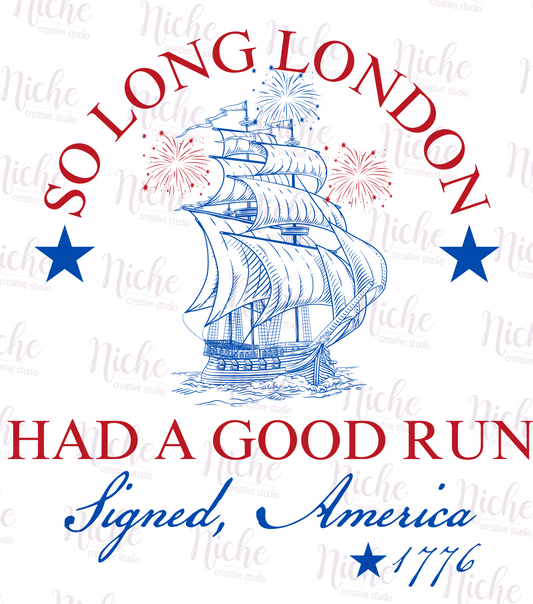 - FOU1891 So Long London Decal