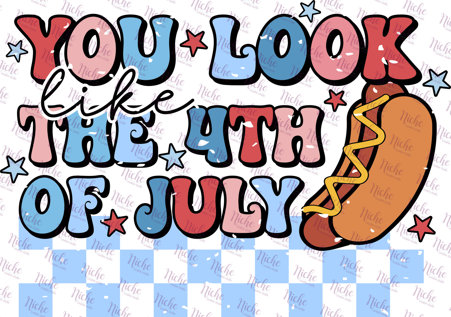 - FOU231 Look like 4th of July Decal