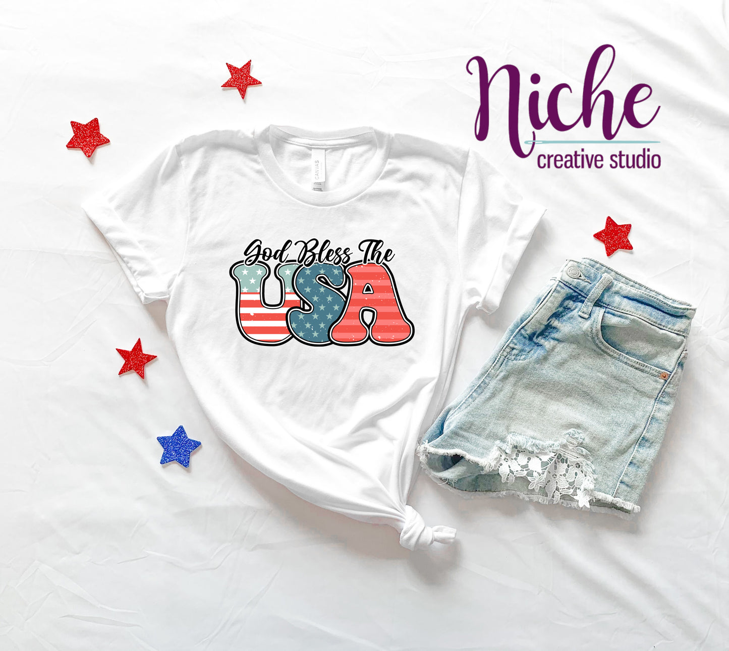 - FOU232 God Bless the USA Decal