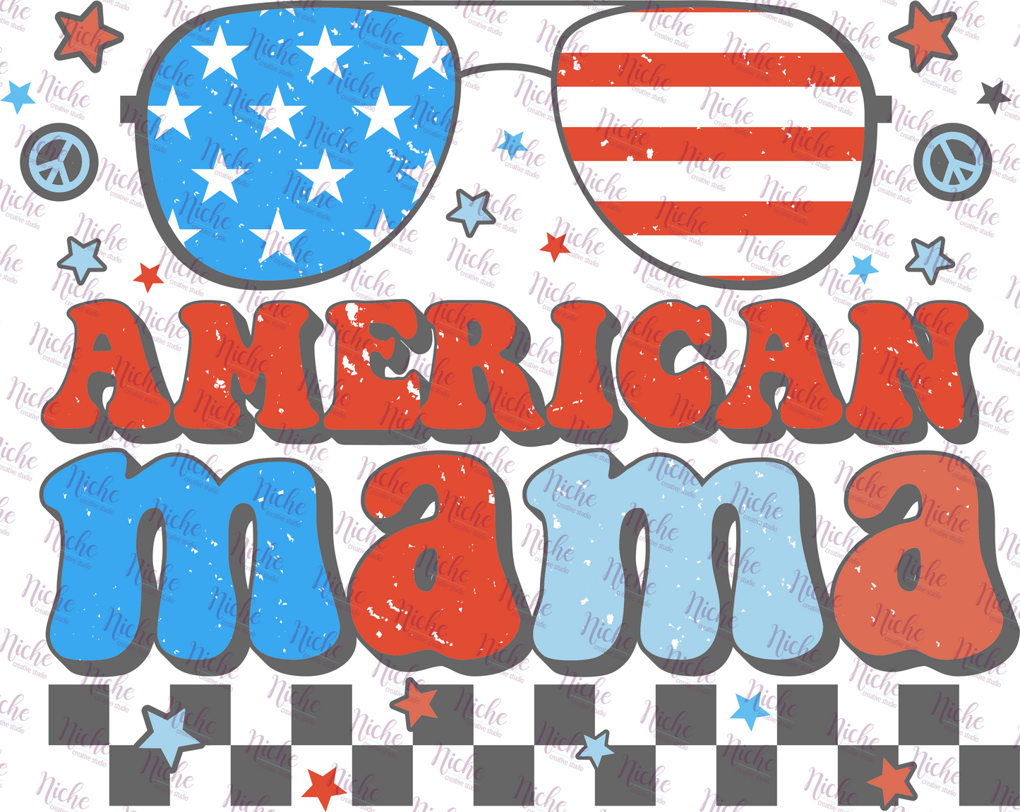 - FOU252 American Mama Sunglasses Decal