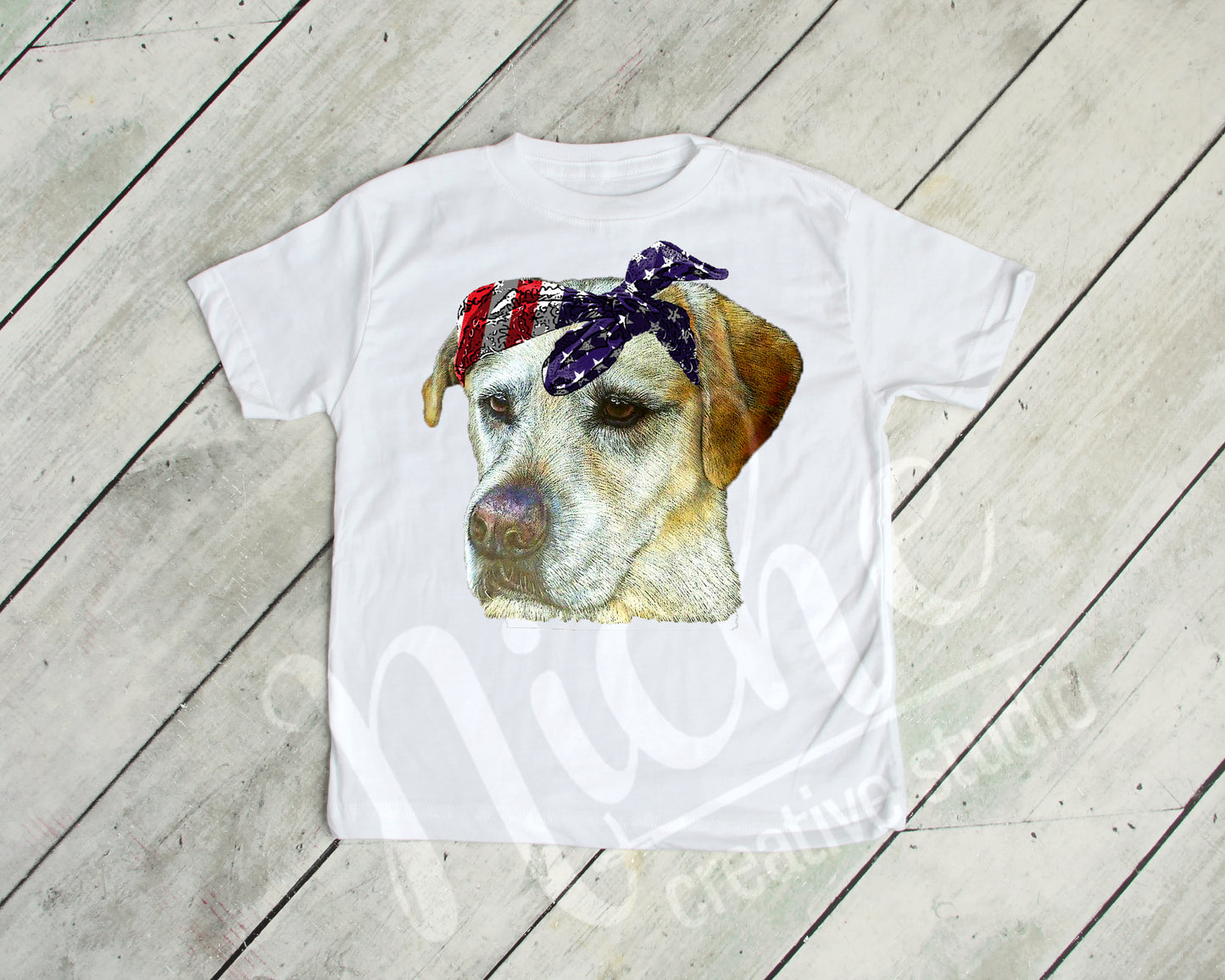 - FOU2540 USA Yellow Lab Decal