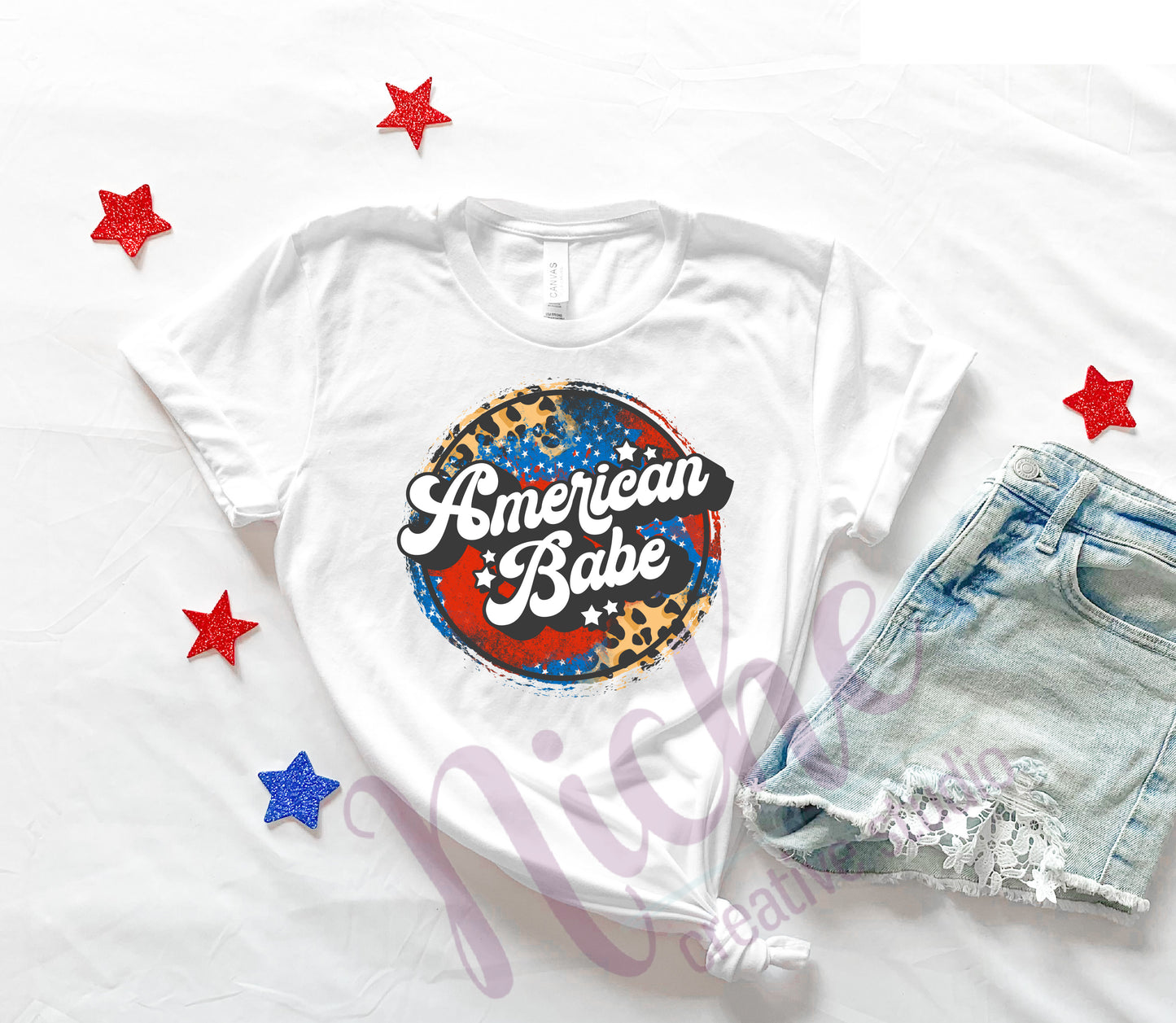 - FOU2545 American Babe Grunge Decal