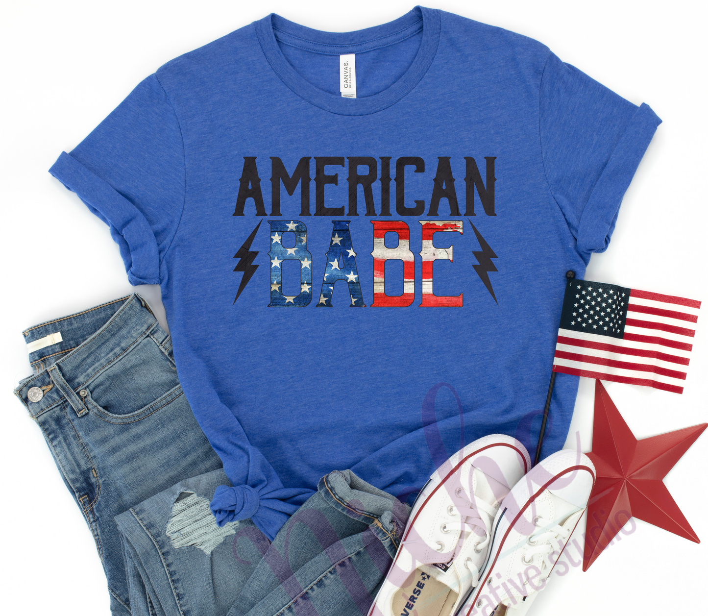 - FOU2546 American Babe Lightening Decal