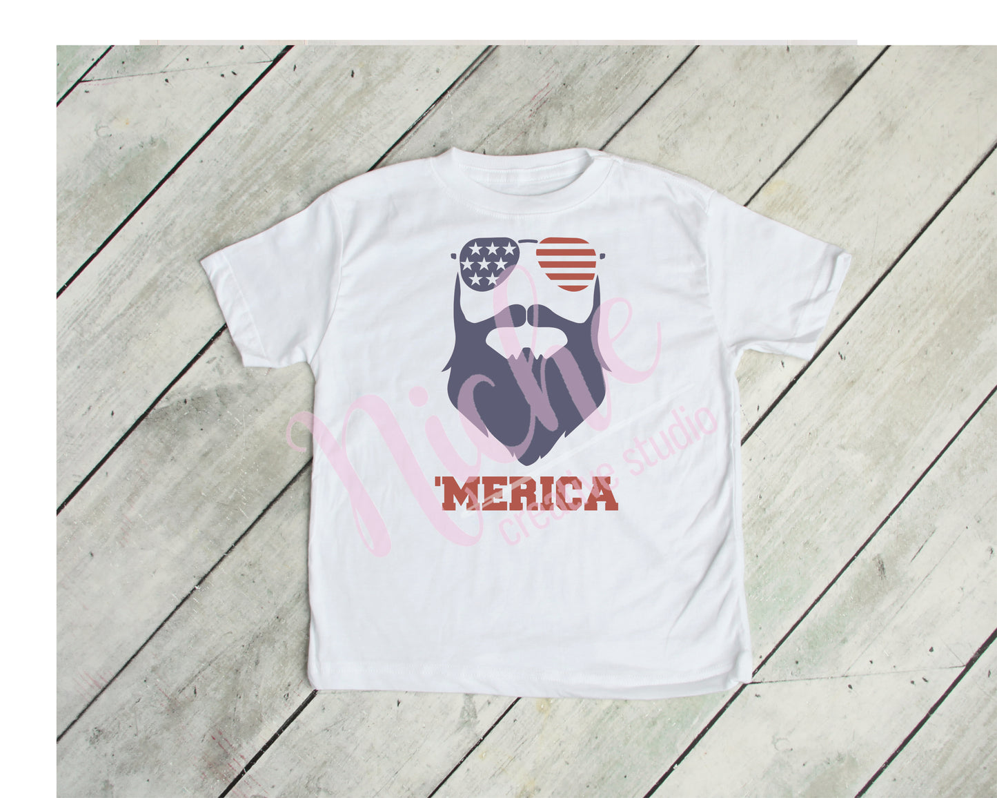 - FOU2568 MERICA Beard Decal