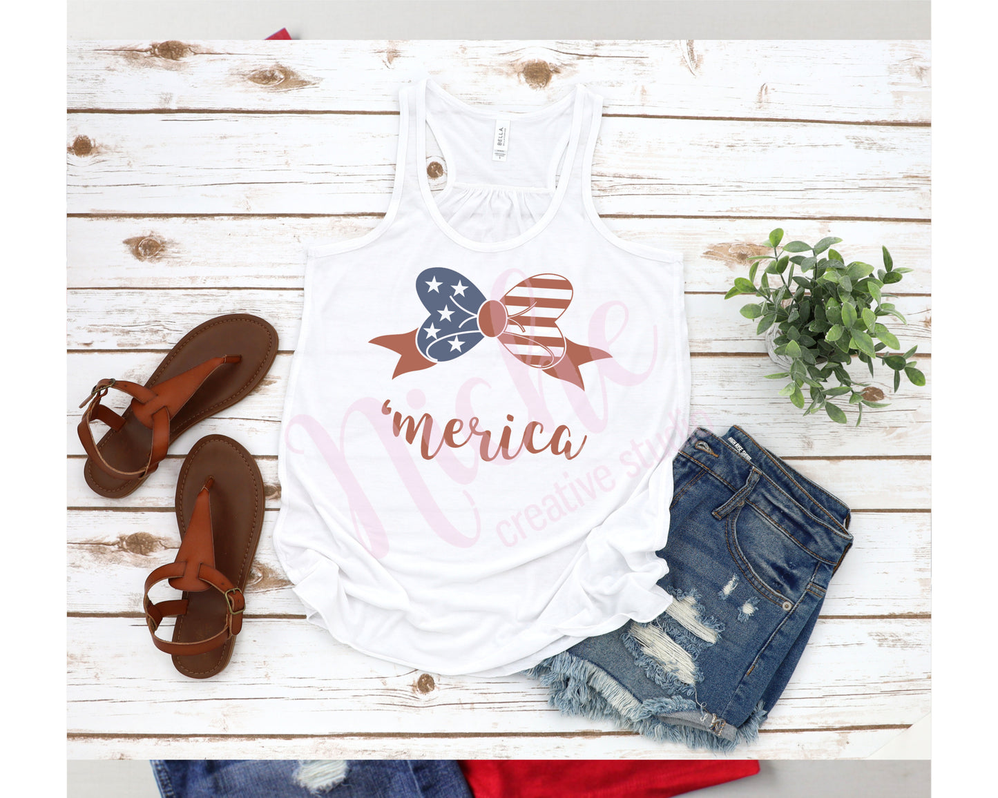 - FOU2569 Merica Bow Decal