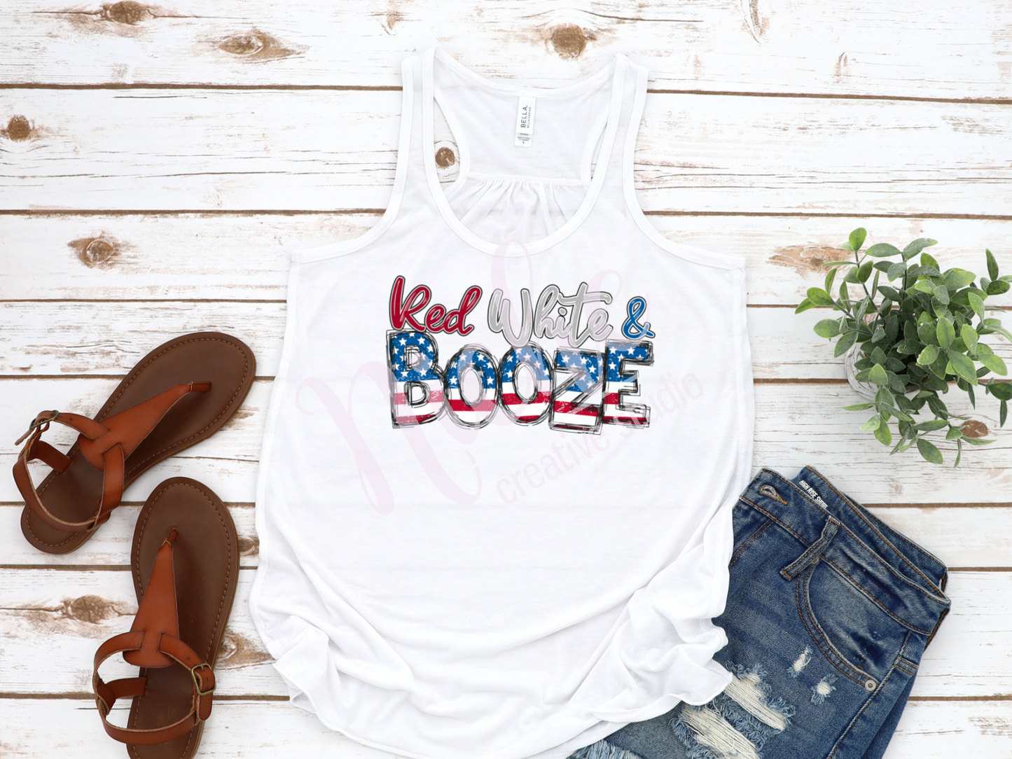 - FOU2575 Red White and Booze Decal