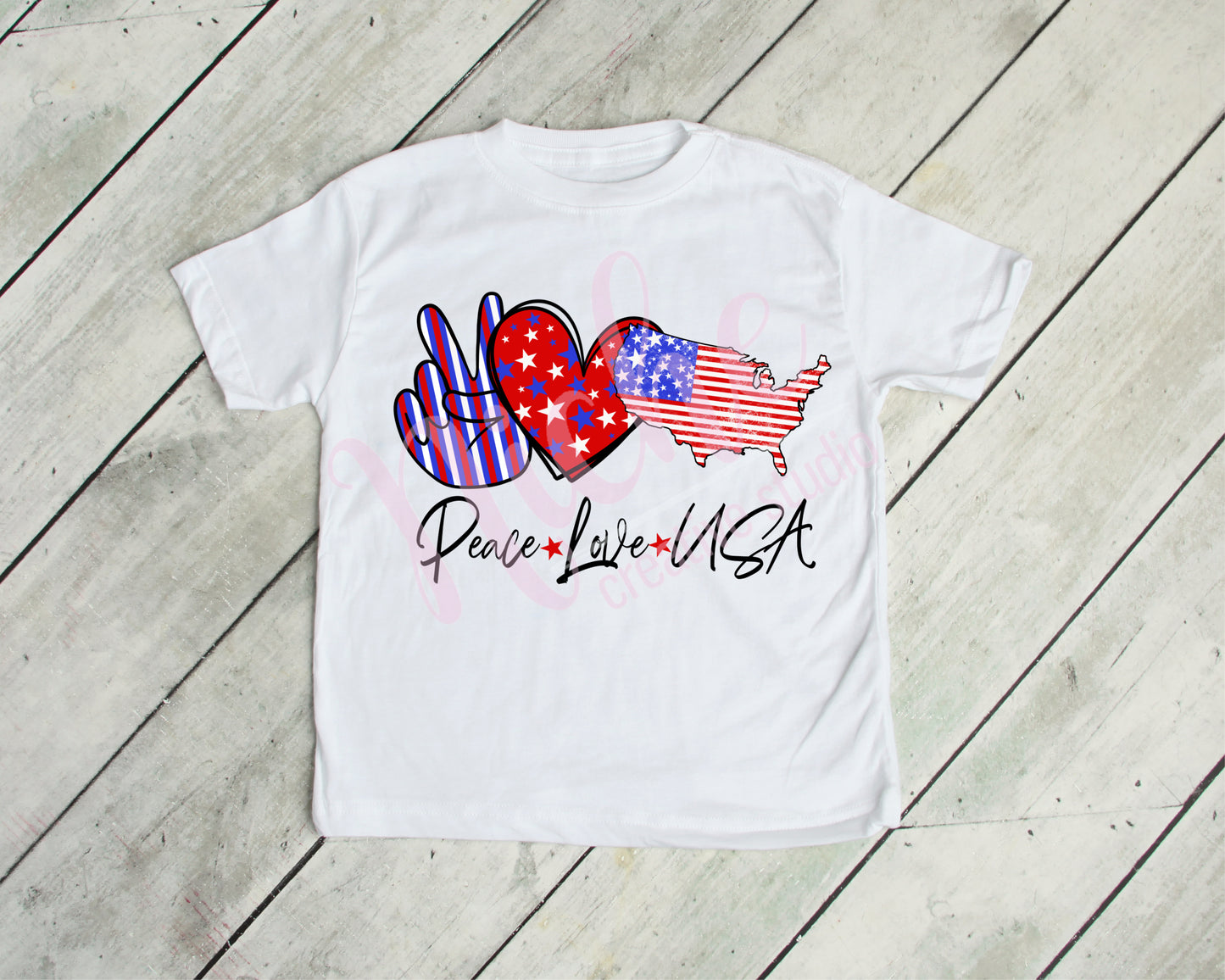 - FOU2582 Peace Love Freedom Decal