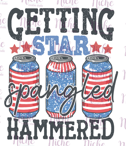 -FOU8223 Getting Star Spangled Hammered Decal