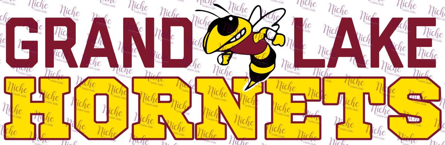 -GRA635 Grand Lake Hornets with Hornet Decal