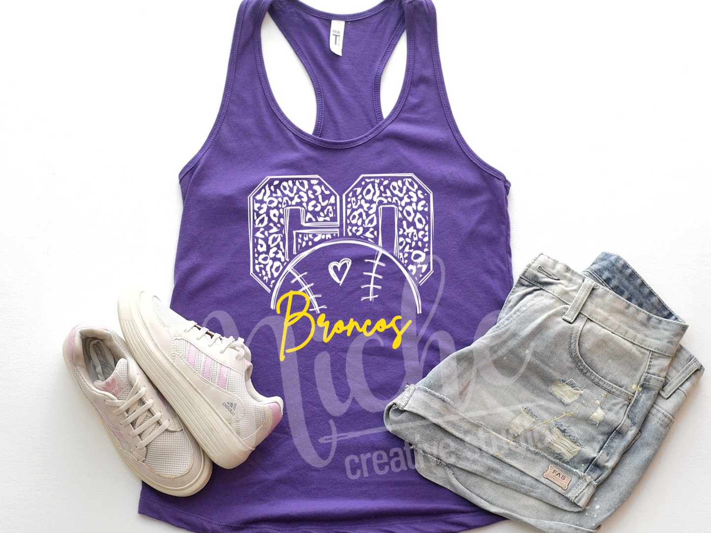 - Go Leopard BASEBALL Decal (Pick your School)