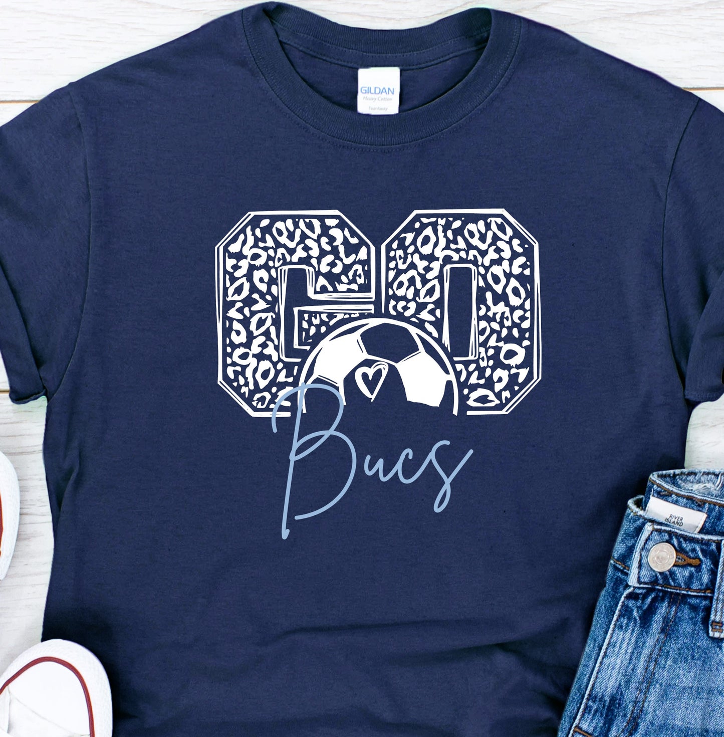 - Go Leopard SOCCER Decal (Pick your School)