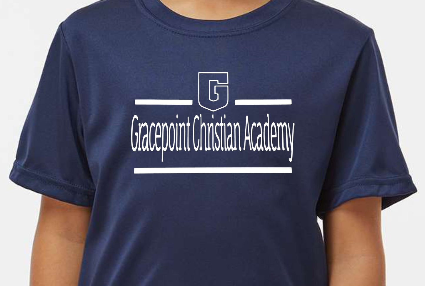 # Custom Product -Gracepoint Christian Academy Dri-Fit Shirt