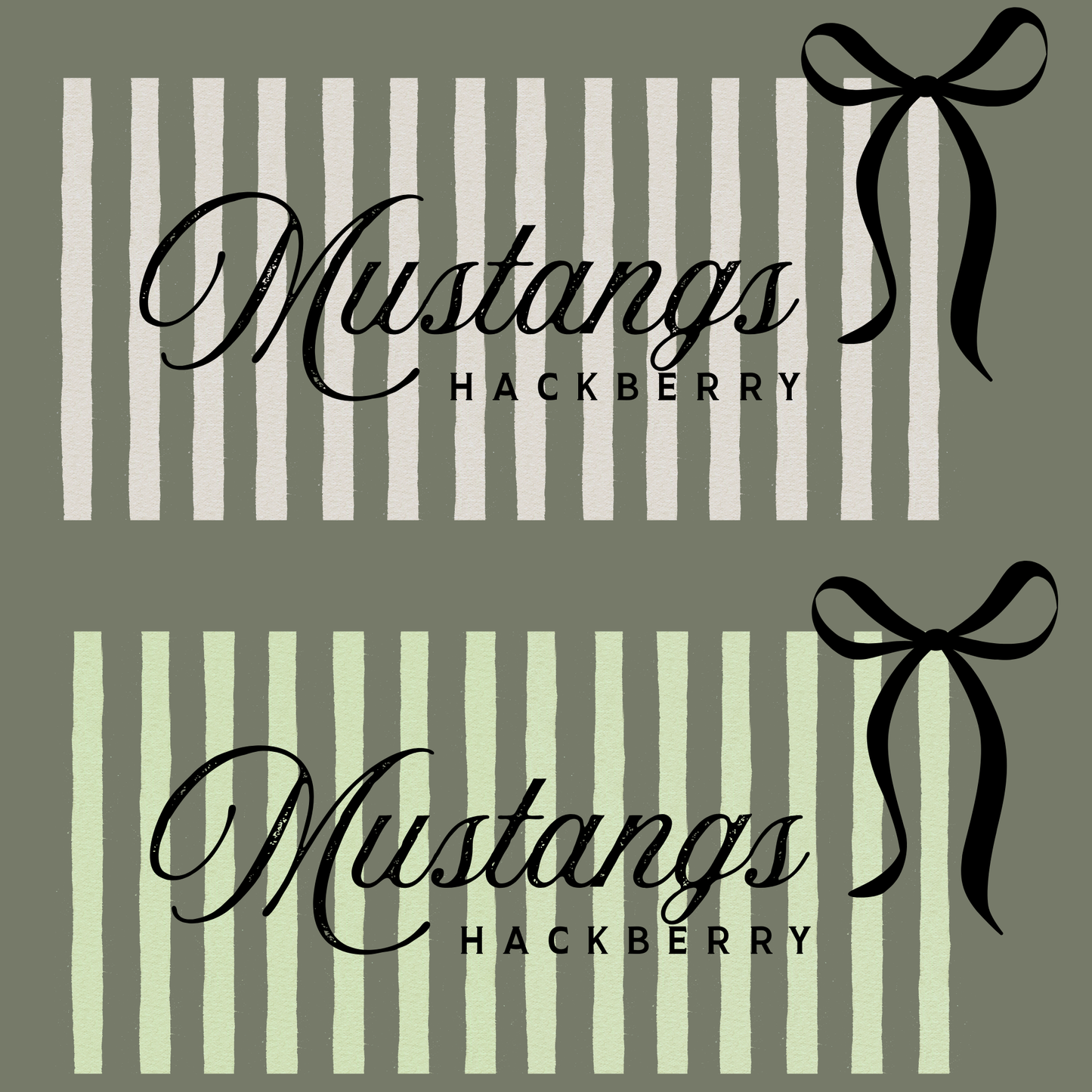 - HAC4509 Hackberry Mustangs Stripes Decal