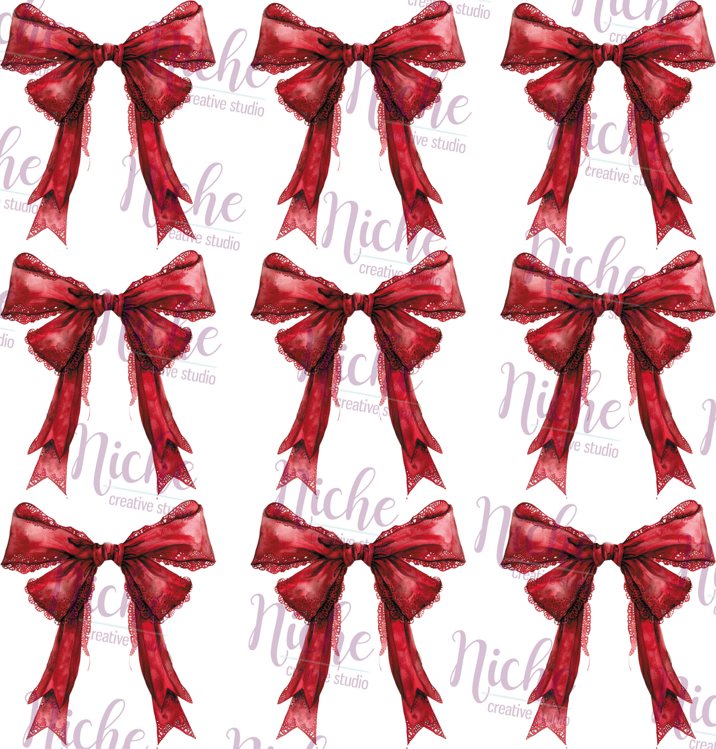 -HAL5310 Bloody Red Bow Coquette Decal