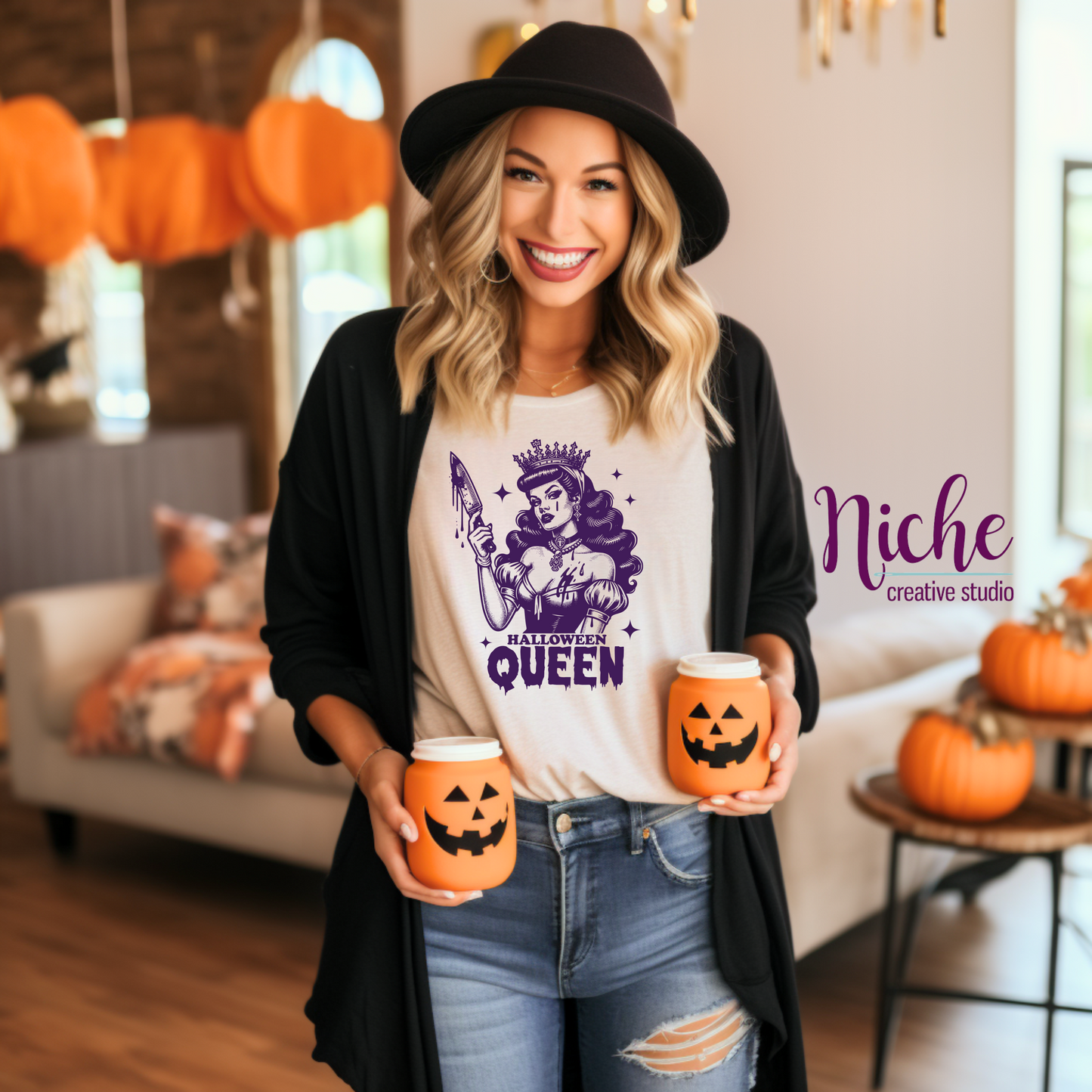 -HAL5322 Halloween Queen Decal