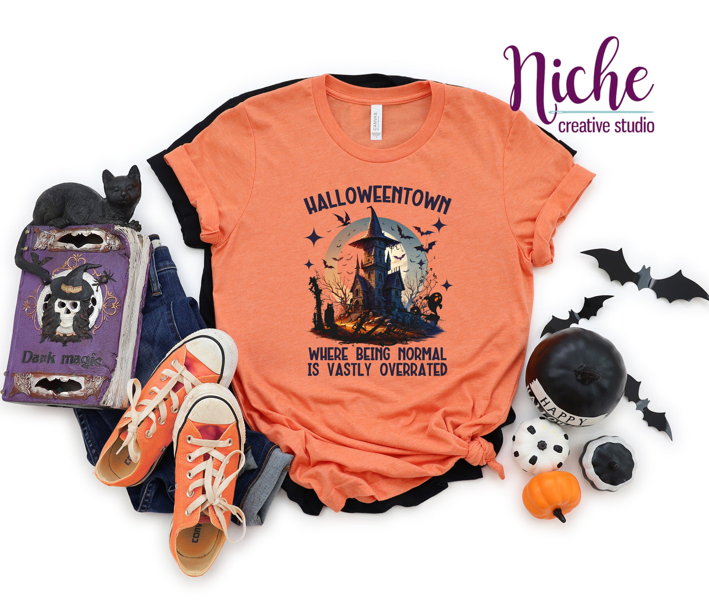 -HAL5342 Halloweentown Overrated Decal