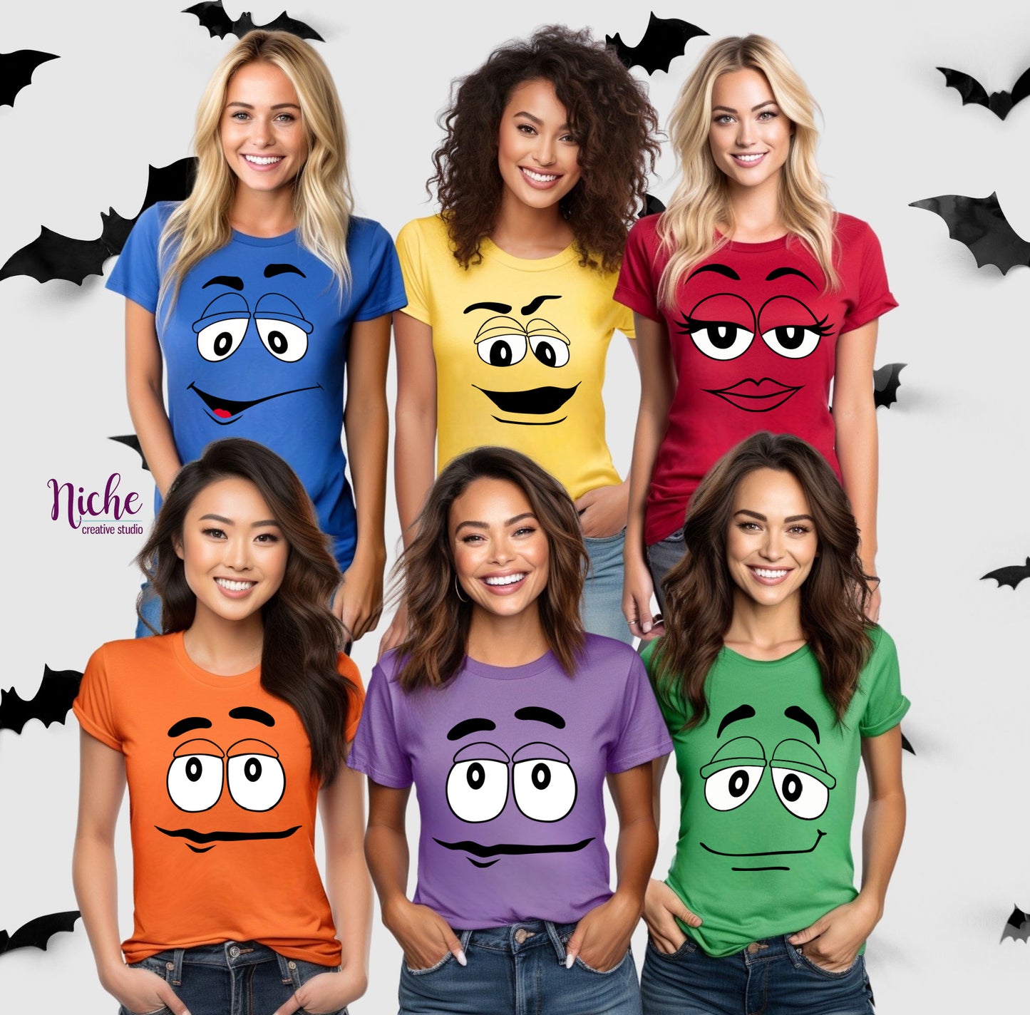 -HAL5371 MnM Faces Outline Decal