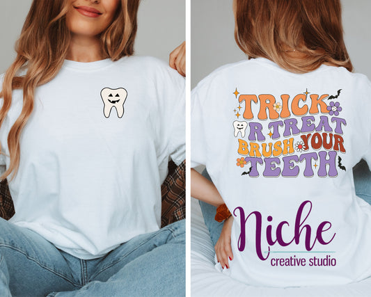 - HAL551 Trick or Treat Brush Your Teeth Decal