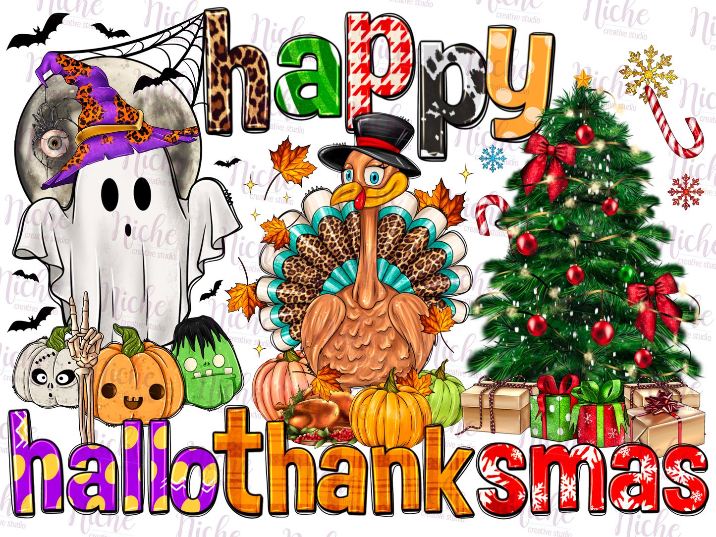 -HAL800 Hallothanksmas Decal