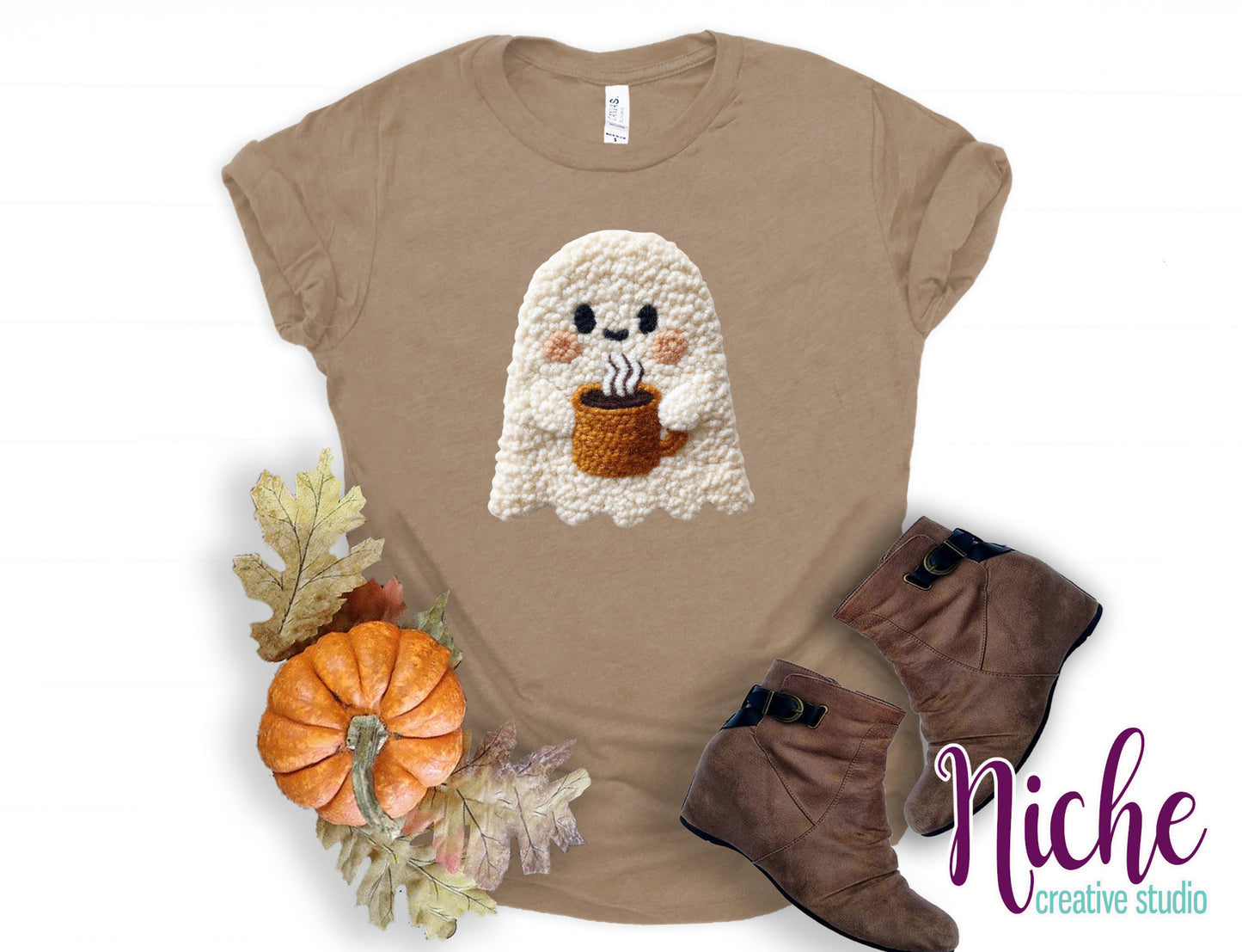 -HAL8430 Ghost Coffee Crochet Decal