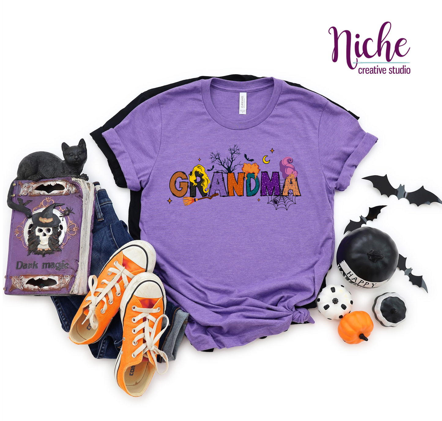 -HAL861 Grandma Names Halloween Decal