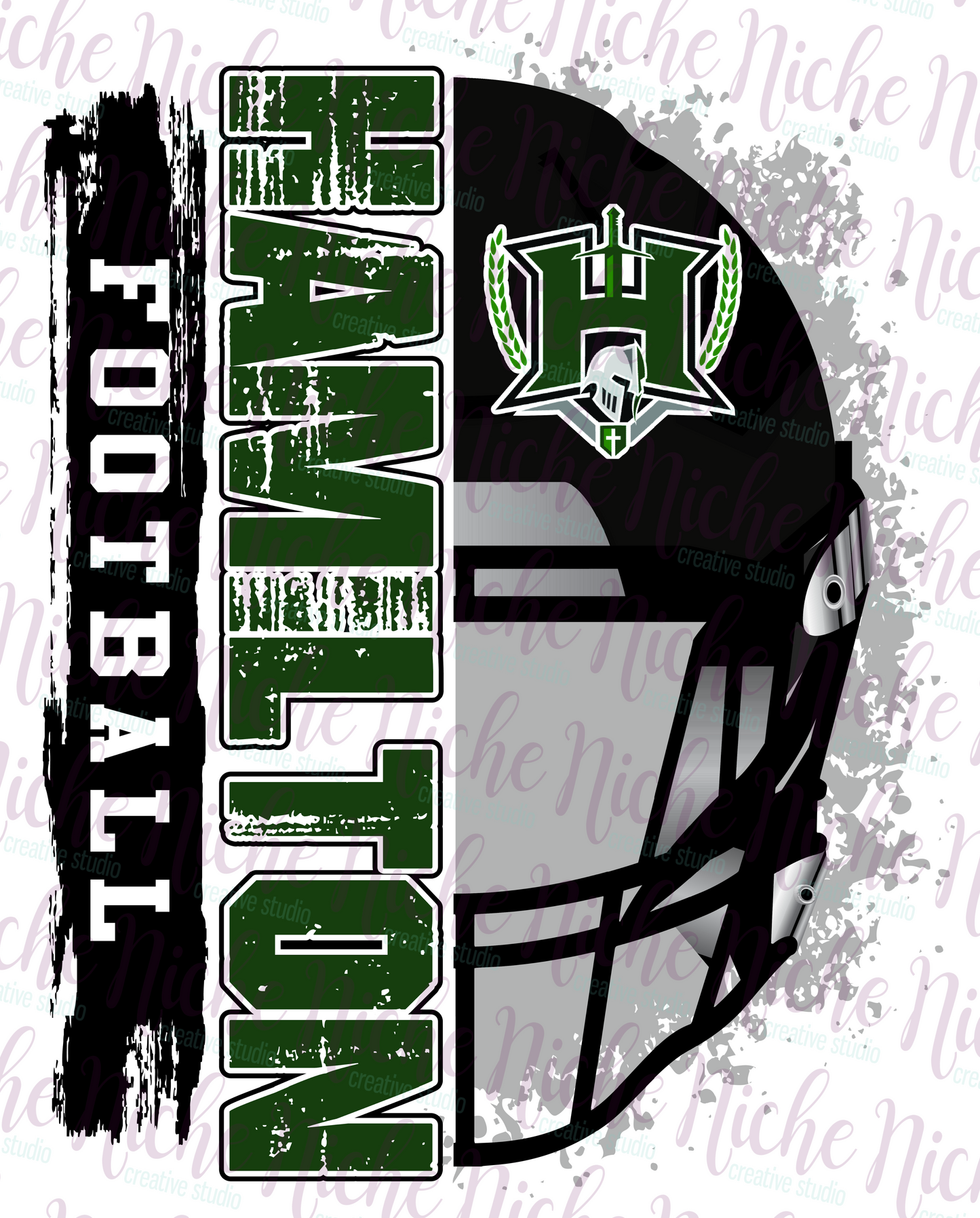 - HAM401 Football Helmet Decal