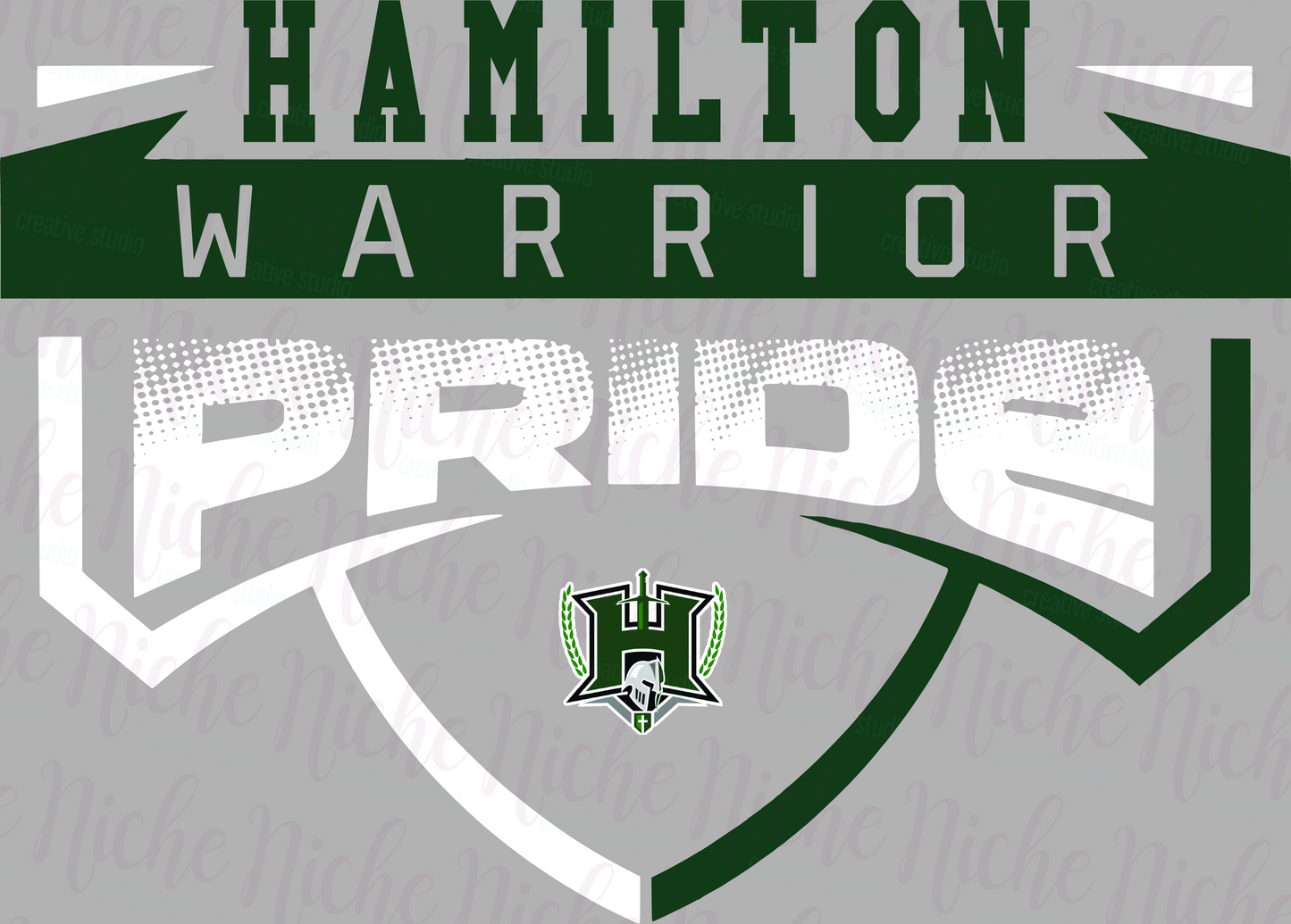 -HAM8266 Hamilton Warrior Pride Decal