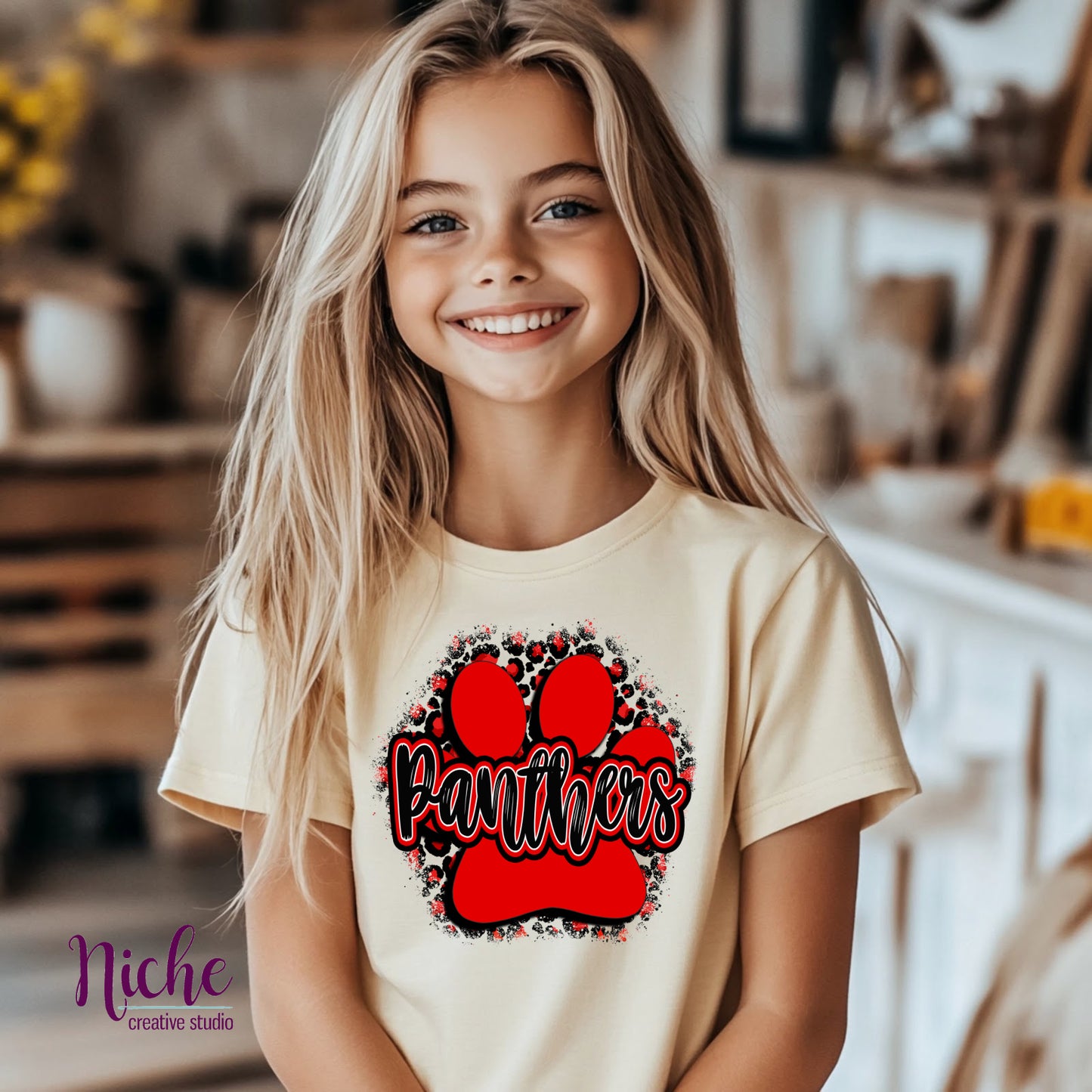 -ICCS8257 Panthers Paw Decal