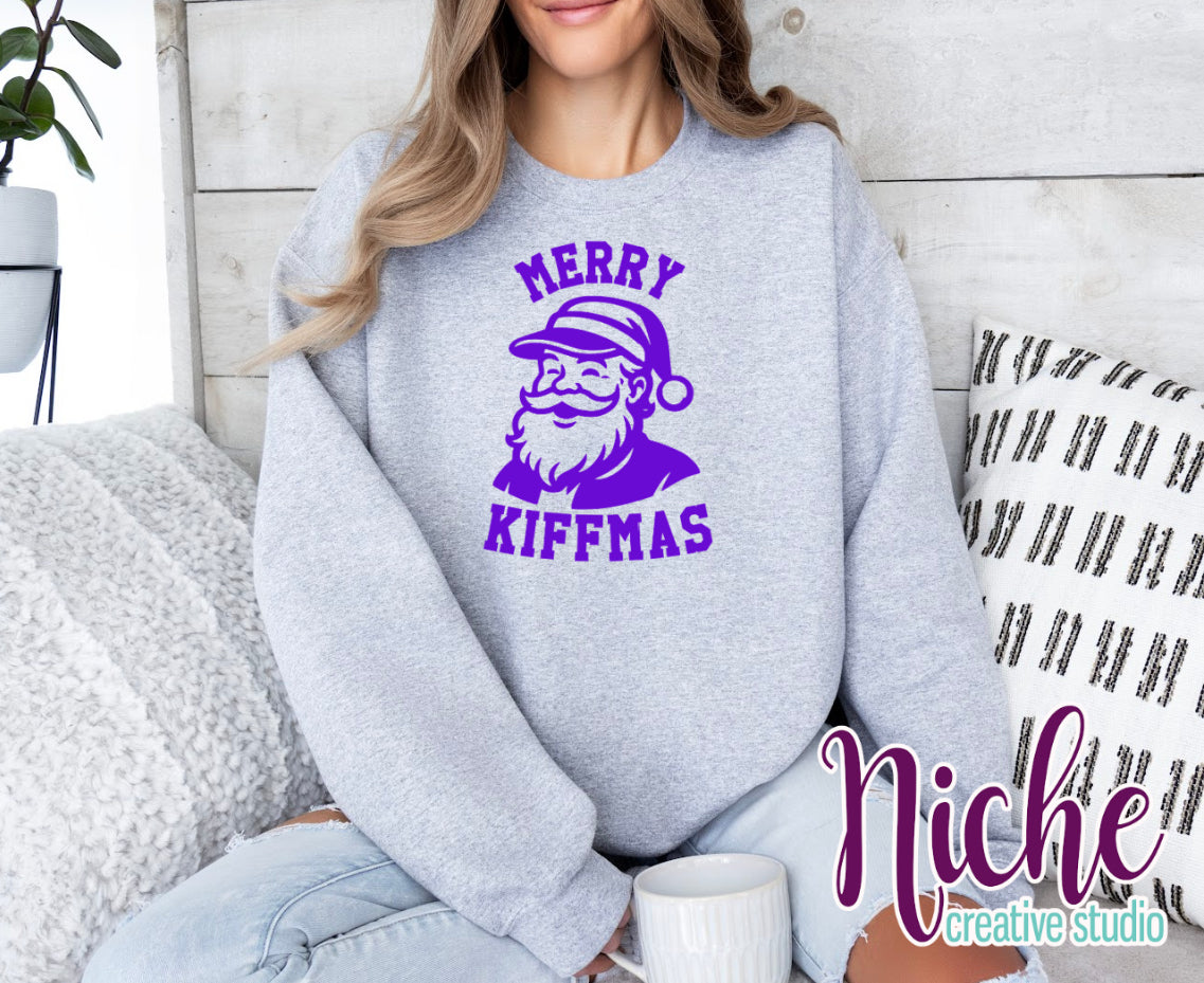 Merry Kiffmas Puff Vinyl Decal