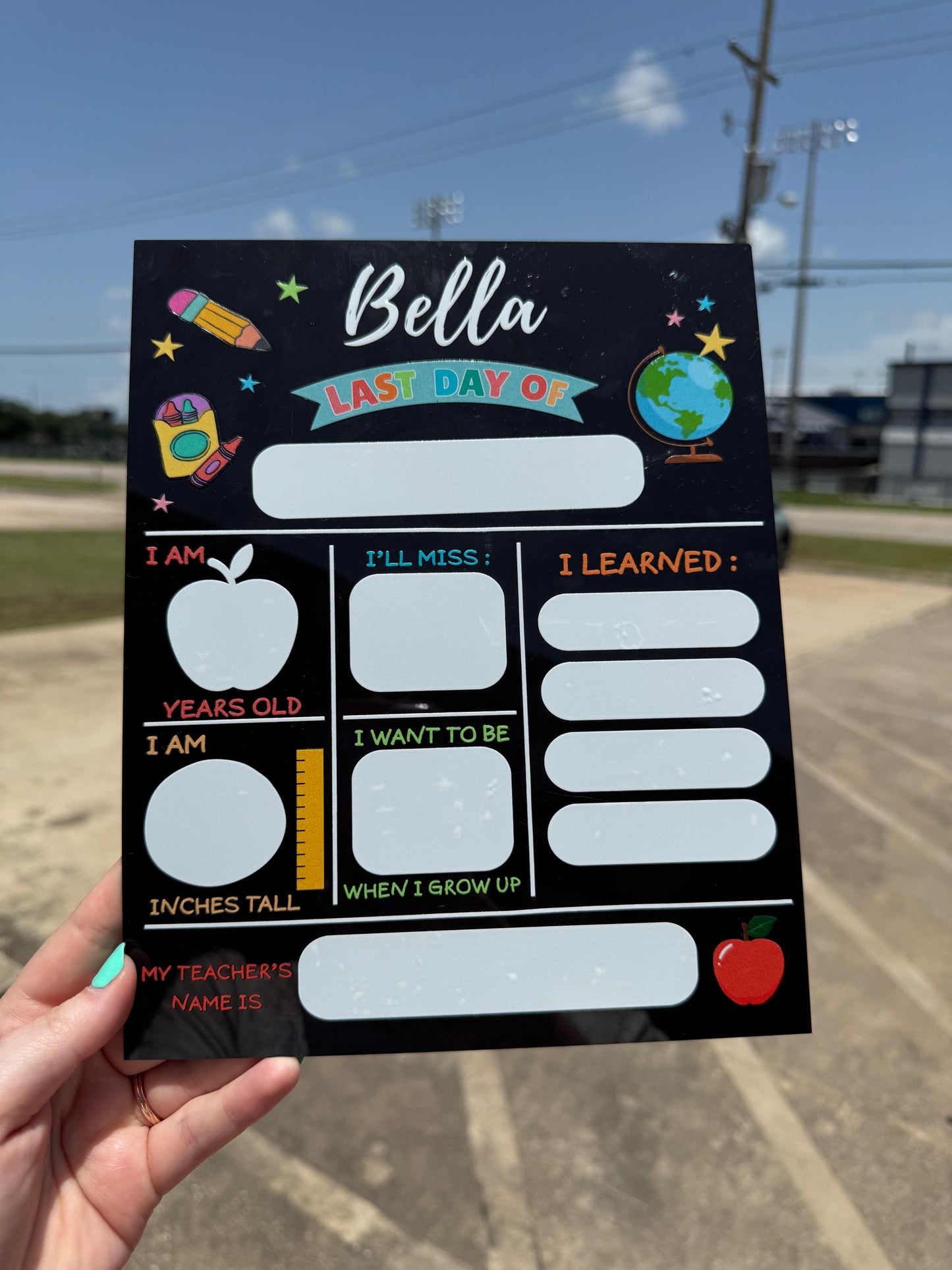 First Day of School Acrylic SIGN
