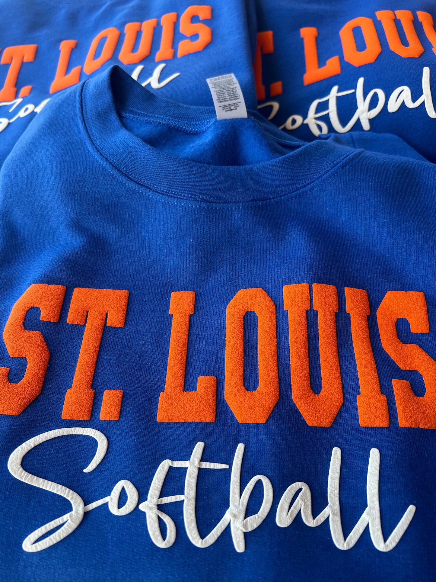 -CUS100 School Colors Puff Vinyl Decal