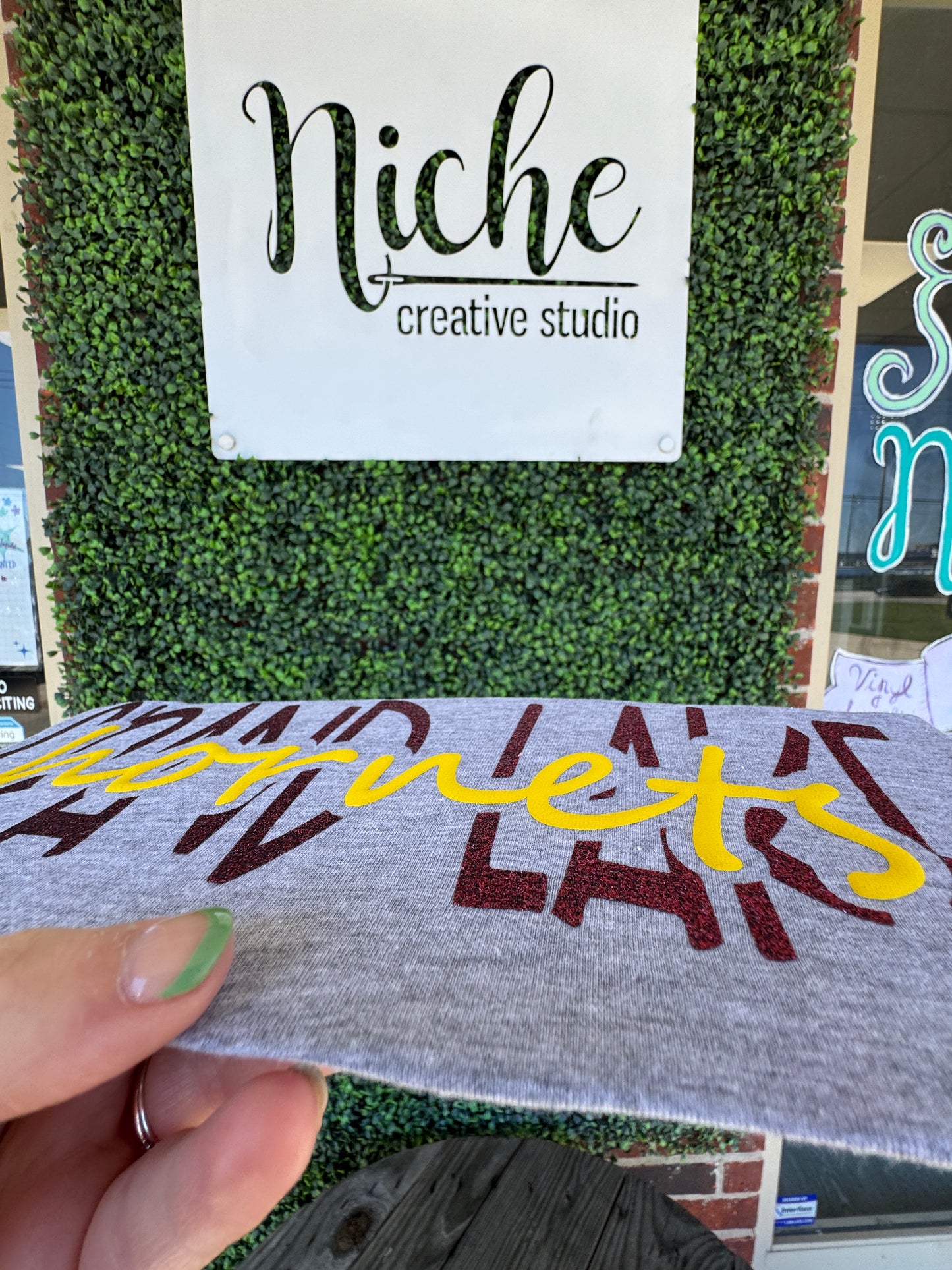 Grand Lake Glitter Puff Vinyl Decal